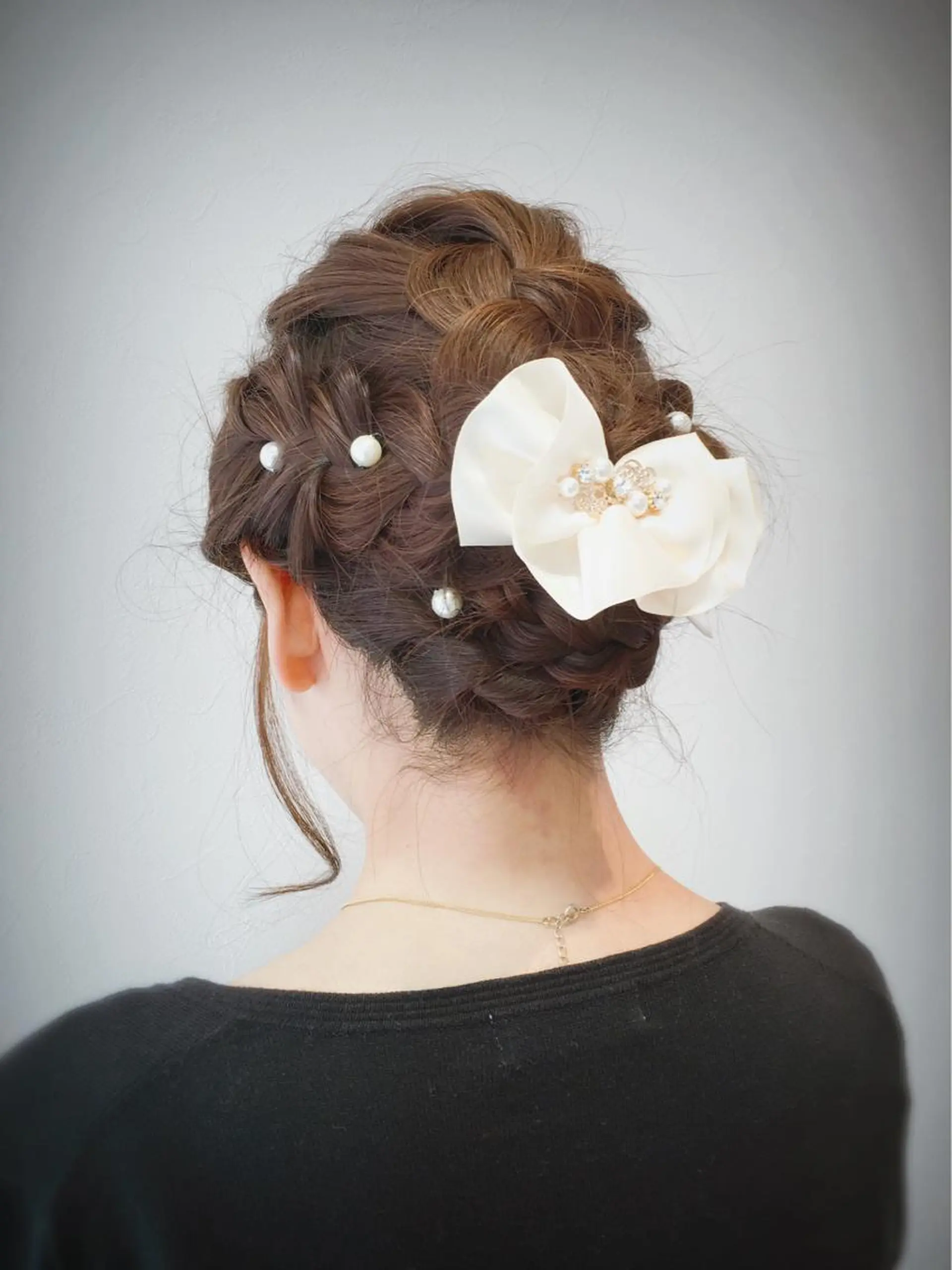 ミディアム ヘアアレンジ hair＆face  LOBEAUT所属・小笠原 一倫のヘアスタイル