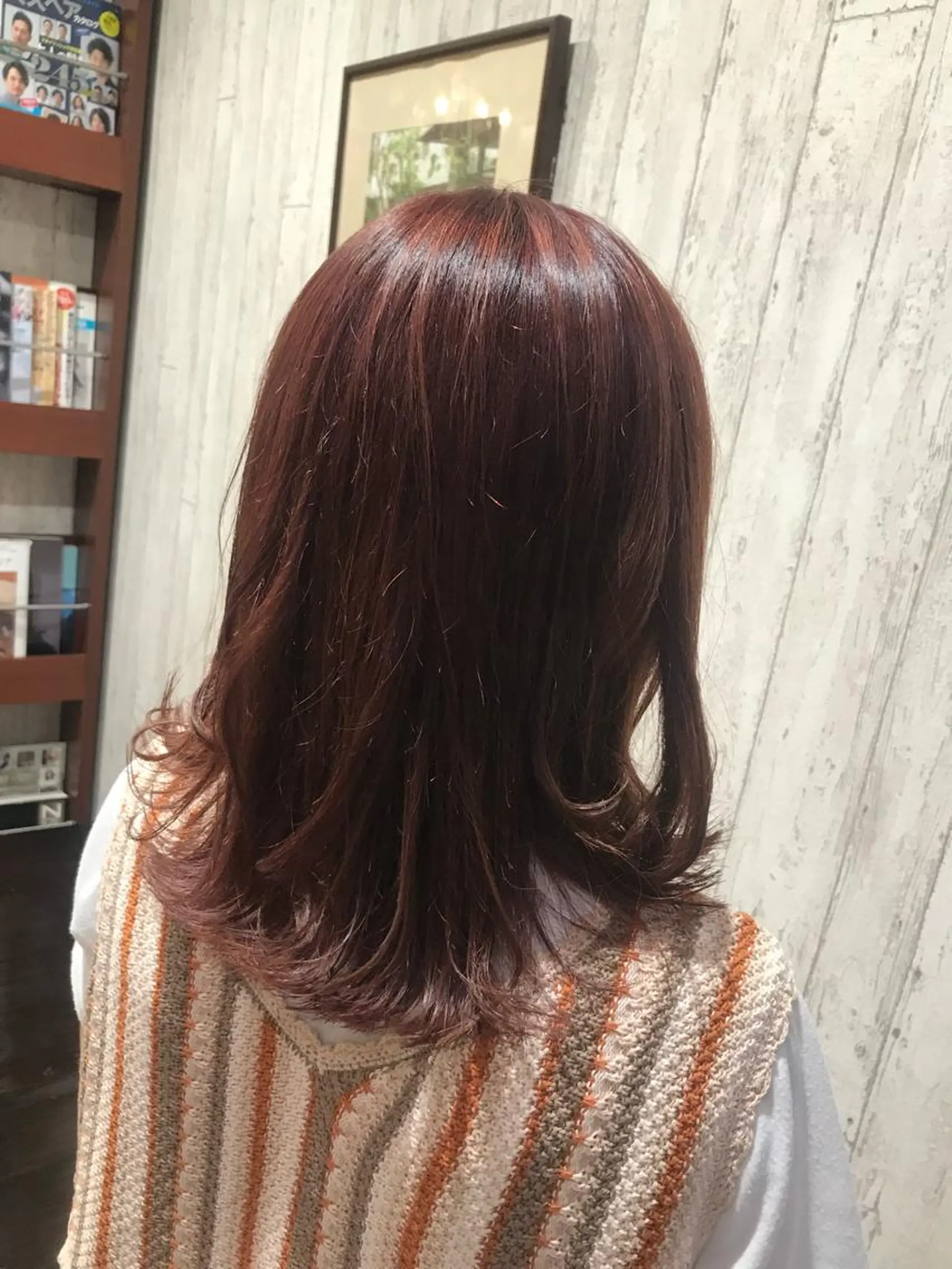 ミディアム カラー カット ヘアカラー トリートメント 綱島店🦋店長🦋 ほんさわ みずきのヘアスタイル