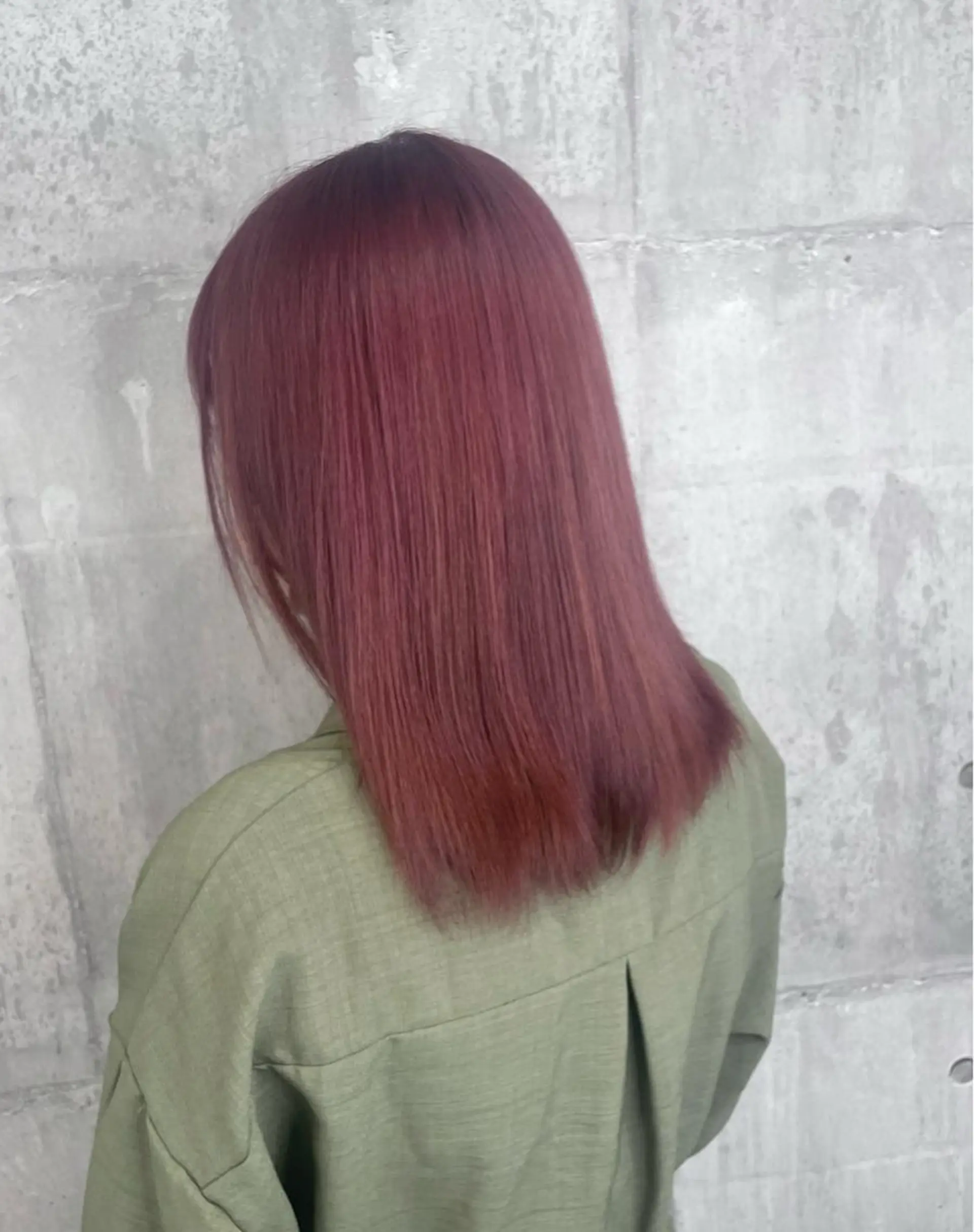 カラー ダブルカラー ピンクカラー ヘアカラー _WHITE浜松店 もえかのヘアスタイル