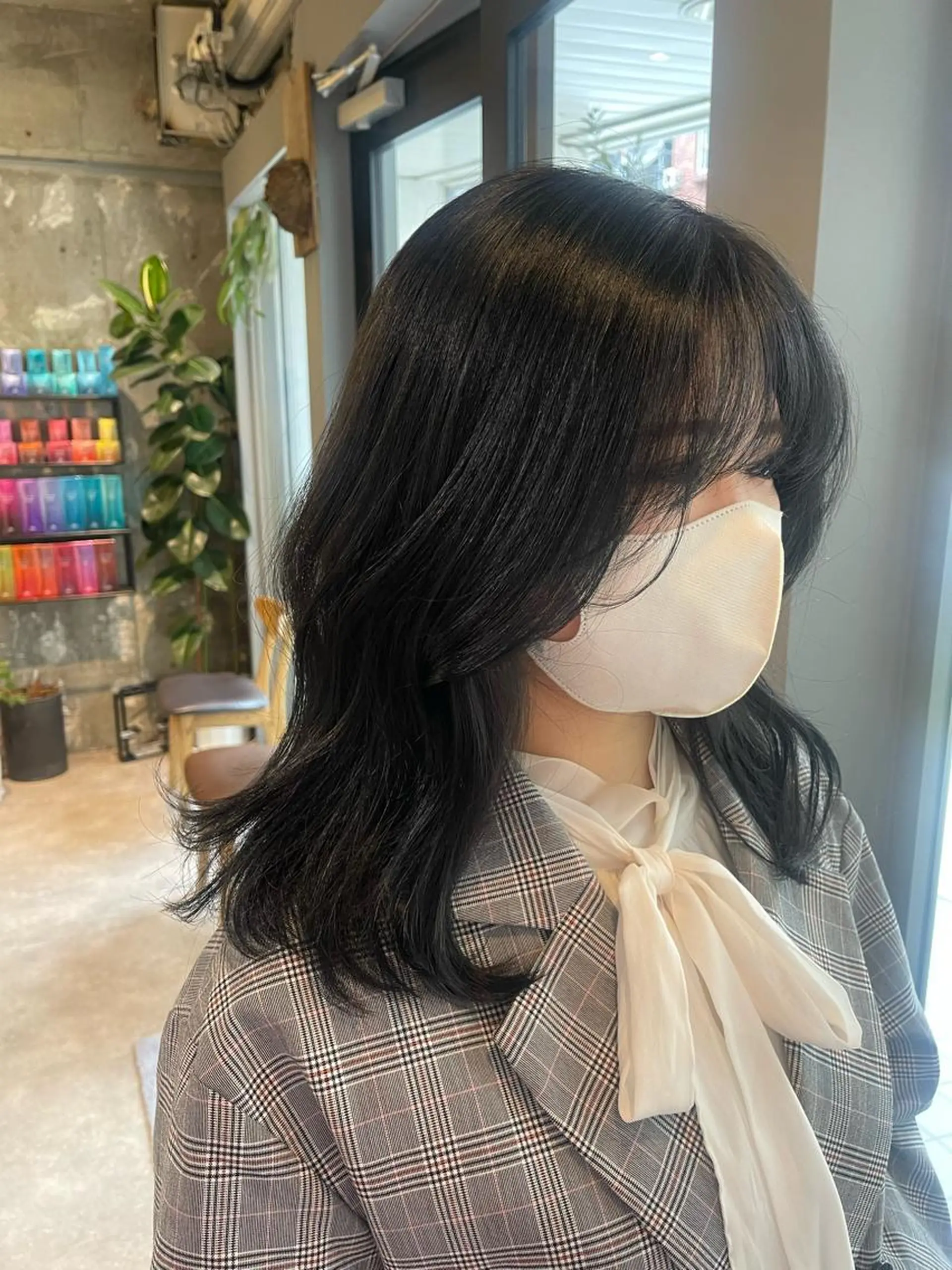 セミロング ヘアカラー ano @anomukuiのヘアスタイル