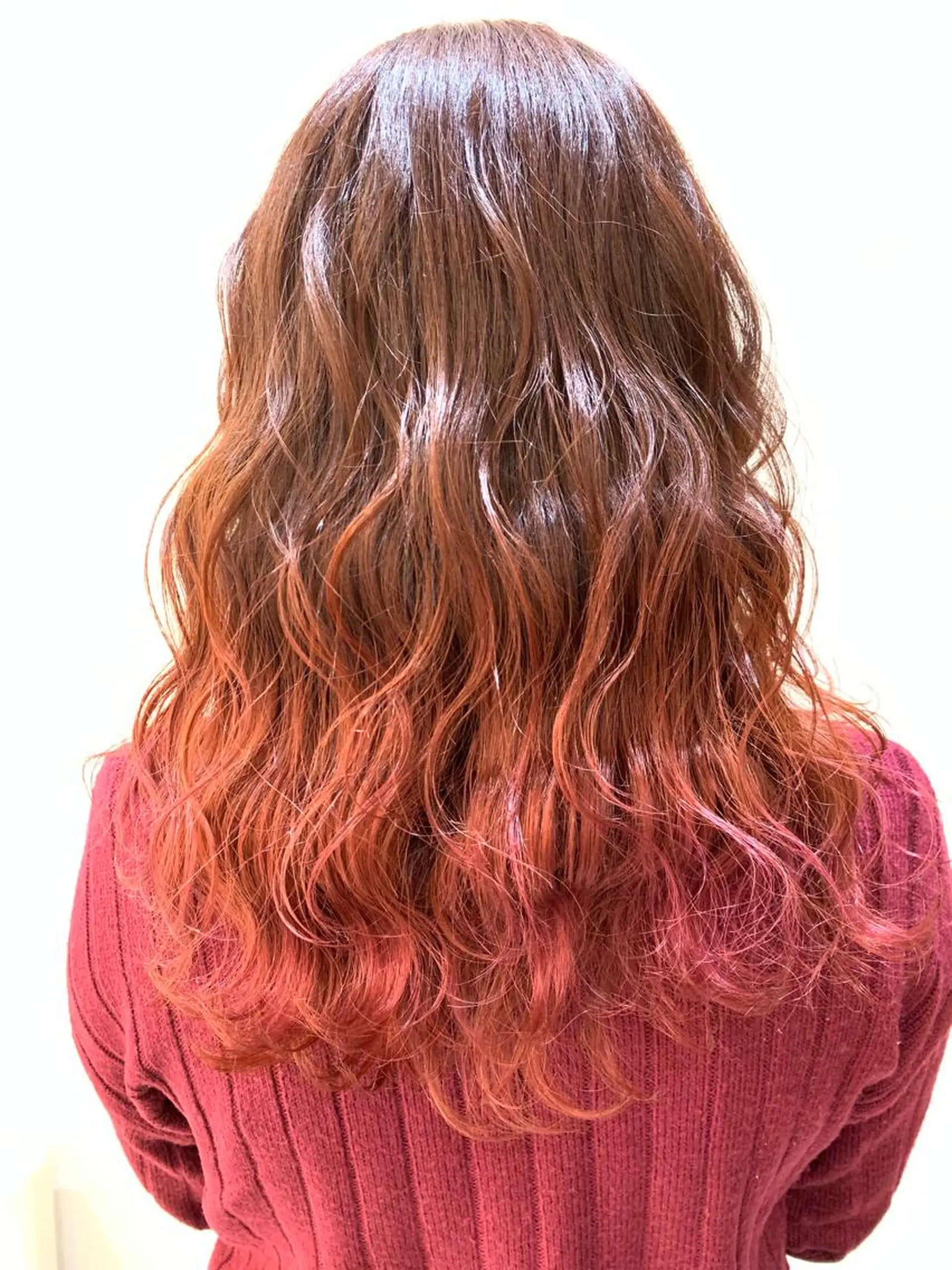 ロング カラー ヘアカラー トリートメント 店長ハイトーンカラー 柞山史奈のヘアスタイル