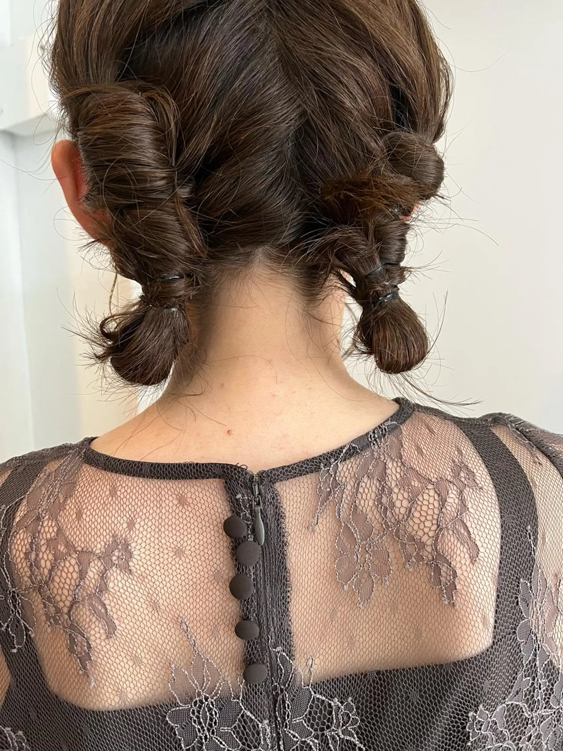 ミディアム カラー ヘアセット ツキノキ ミナのヘアスタイル