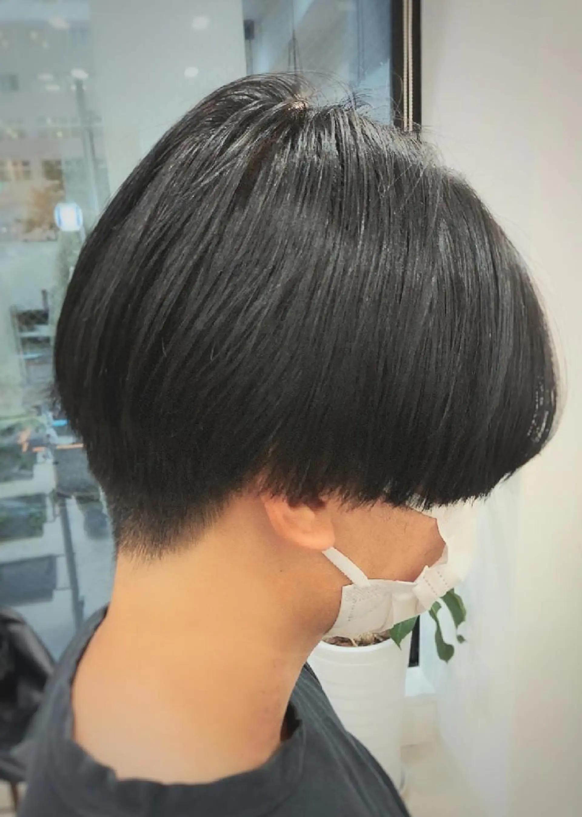 メンズ センターパート 縮毛矯正 entality所属・大橋 弘一のヘアスタイル