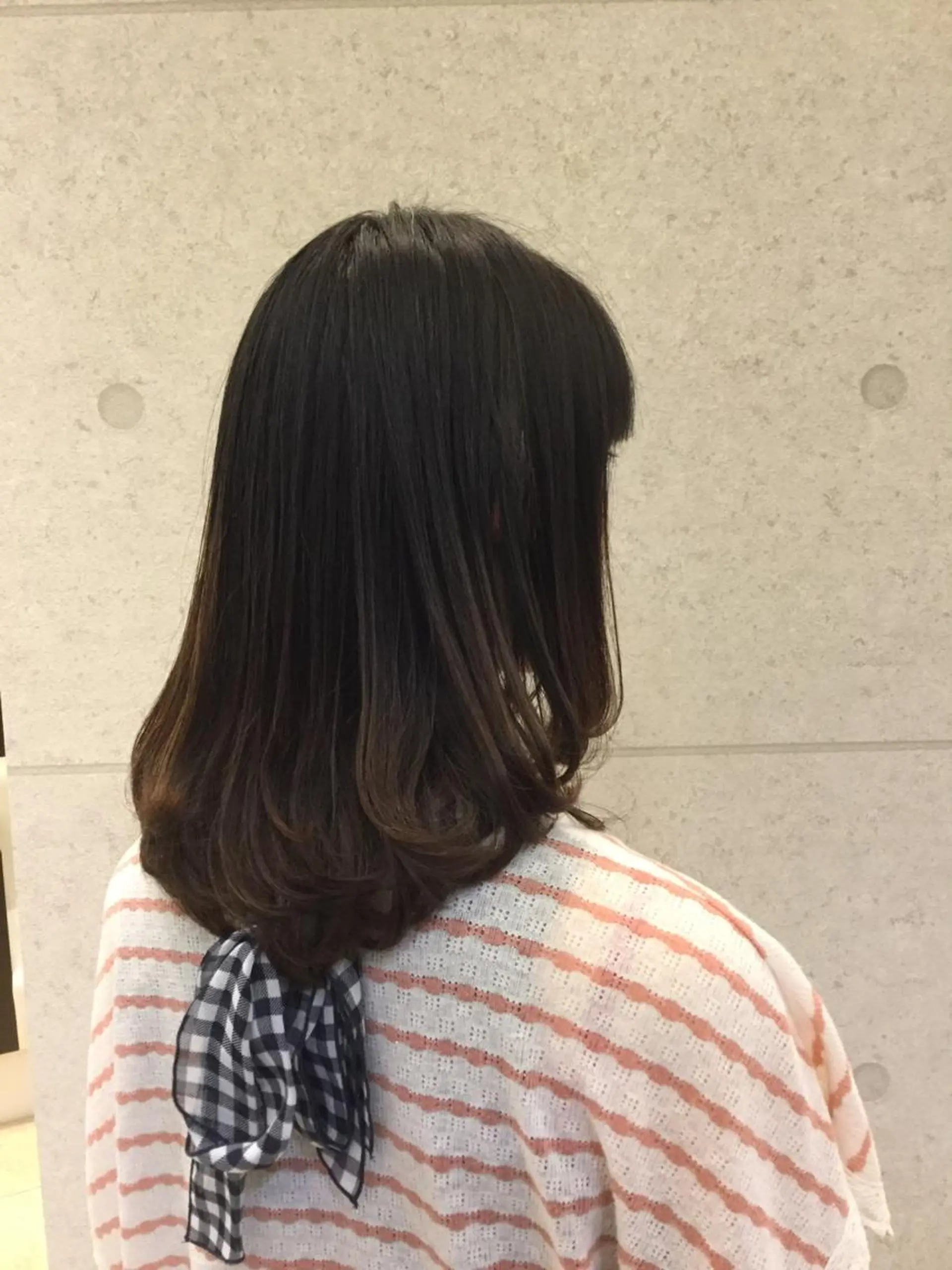 ミディアム 顔周りカット 石橋遼統 /ショートボブのヘアスタイル