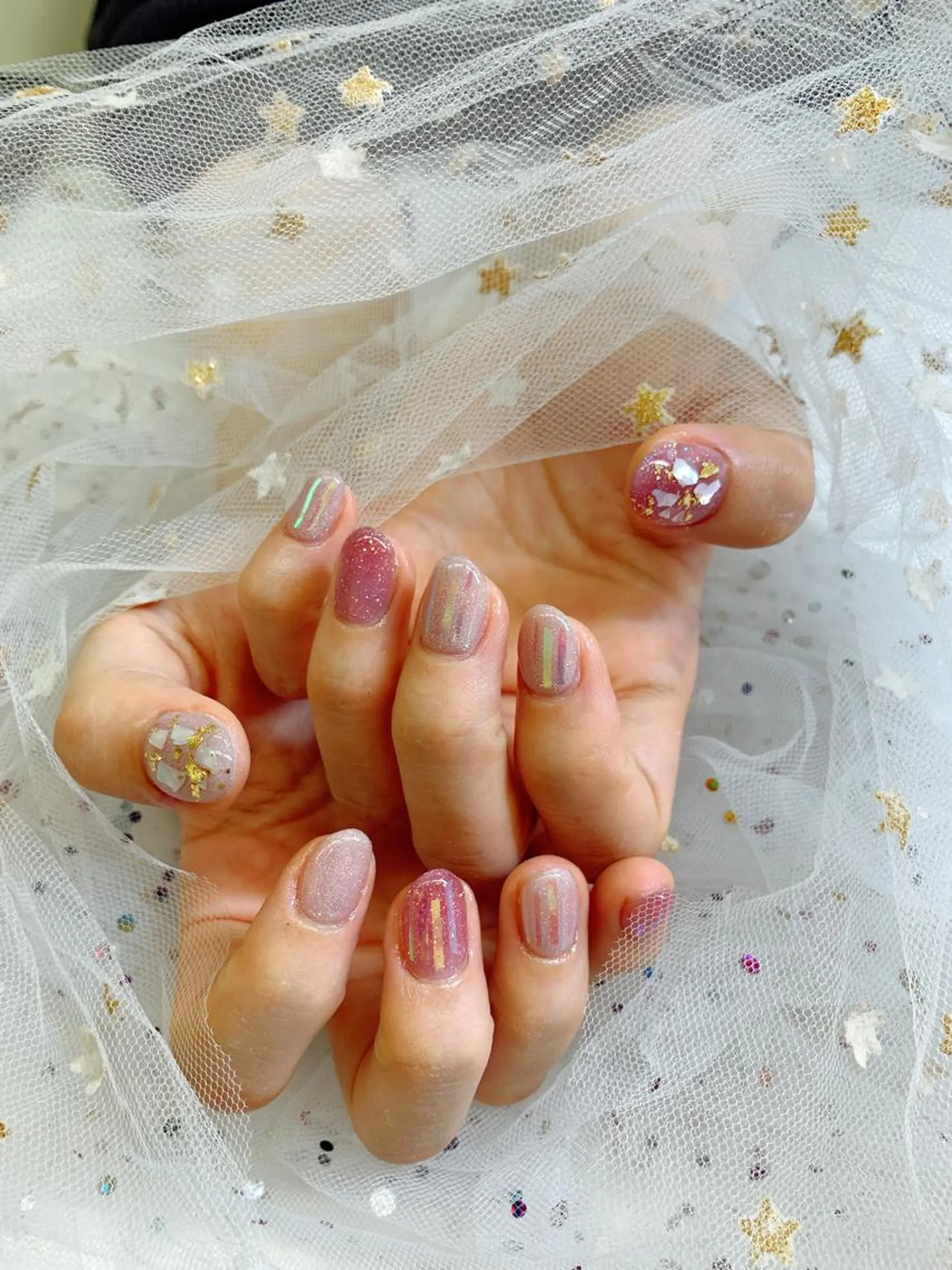 ネイル カラー 🦋ネイルサロン ブラン🌈ゆりのネイルデザイン