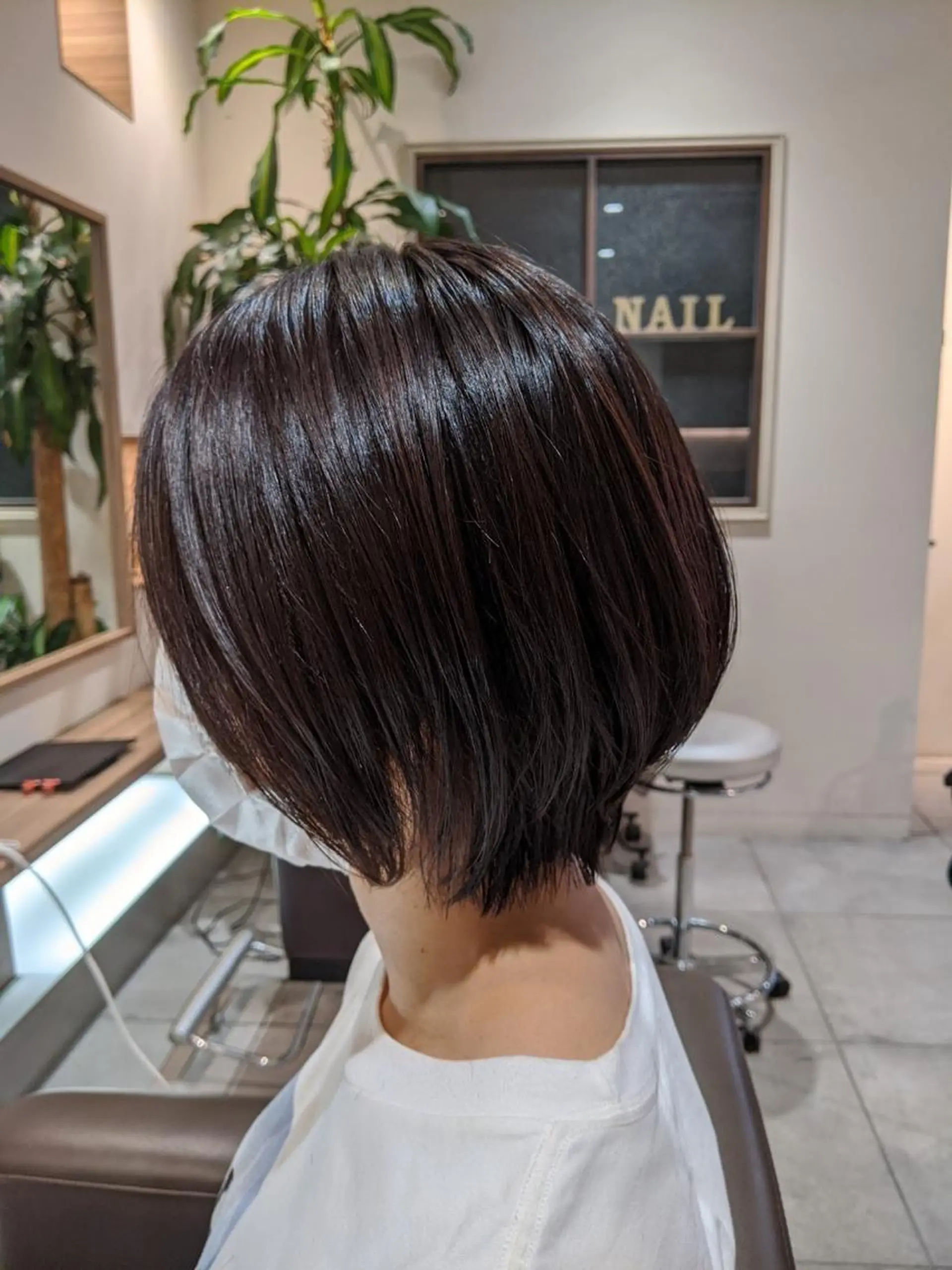 ショート カラー ショートボブ ブラウンカラー ココアブラウン ボブ ショートヘア カット ヘアカラー 川越 輝梨奈のヘアスタイル