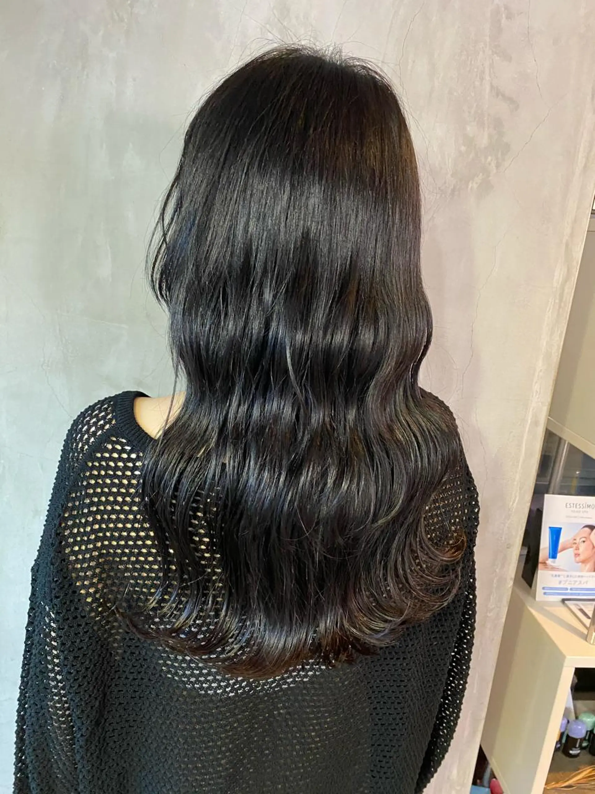 ロング カラー ヘアアレンジ 切りっぱなしボブ/ デザインカラー店長のヘアスタイル