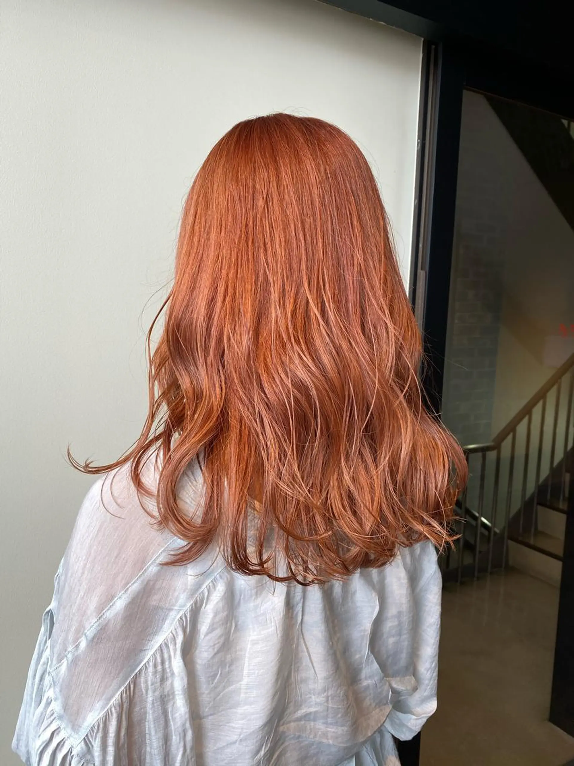 ロング カラー ベージュカラー オレンジ オレンジベージュ 🌿ガクト 🌿艶髪透明感のヘアスタイル