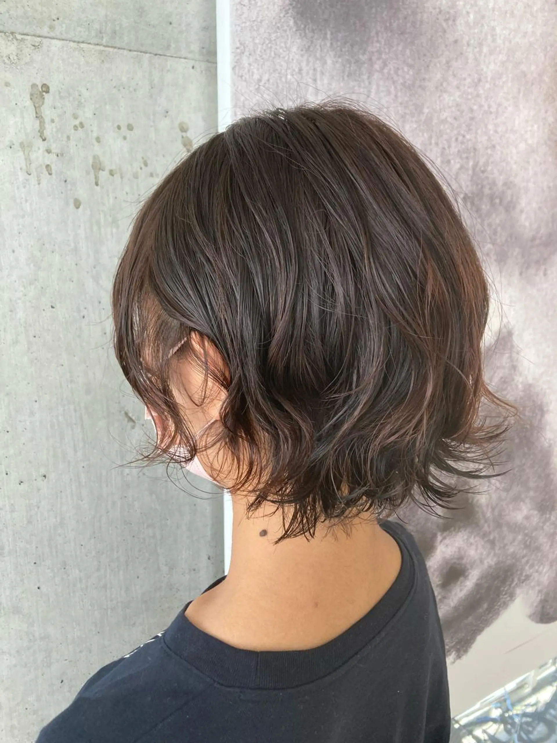 ショート 外ハネヘア 園田あずさ/髪質改善 /透明感カラーのヘアスタイル