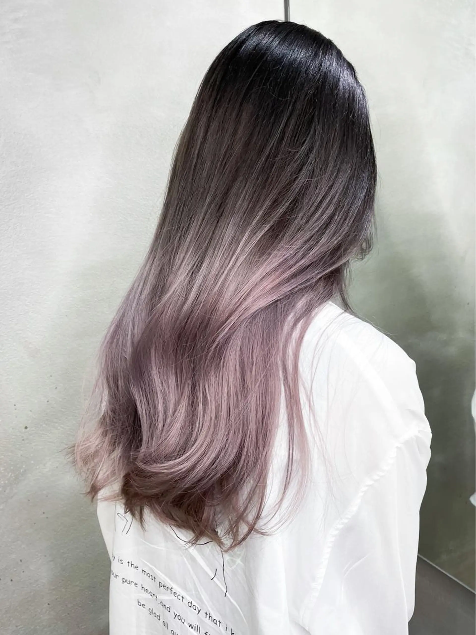 ロング アッシュ 韓国風ヘア ブリーチなし透明感カ ラー×韓国ヘア♡ヒデのヘアスタイル