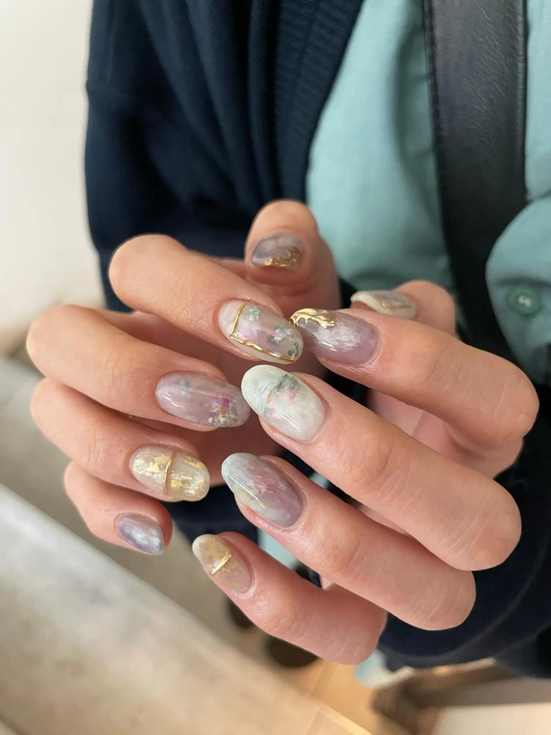 ネイル ハンドネイル 【淡色color/ nail】maikoのネイルデザイン