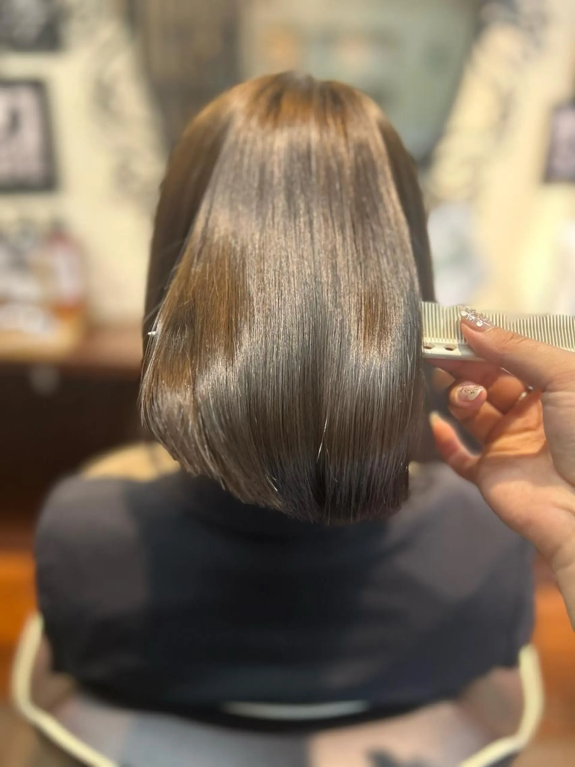 ミディアム カット ヘアカラー トリートメント allure所属・【髪質改善】ena 縮毛矯正/落合/新宿のヘアスタイル