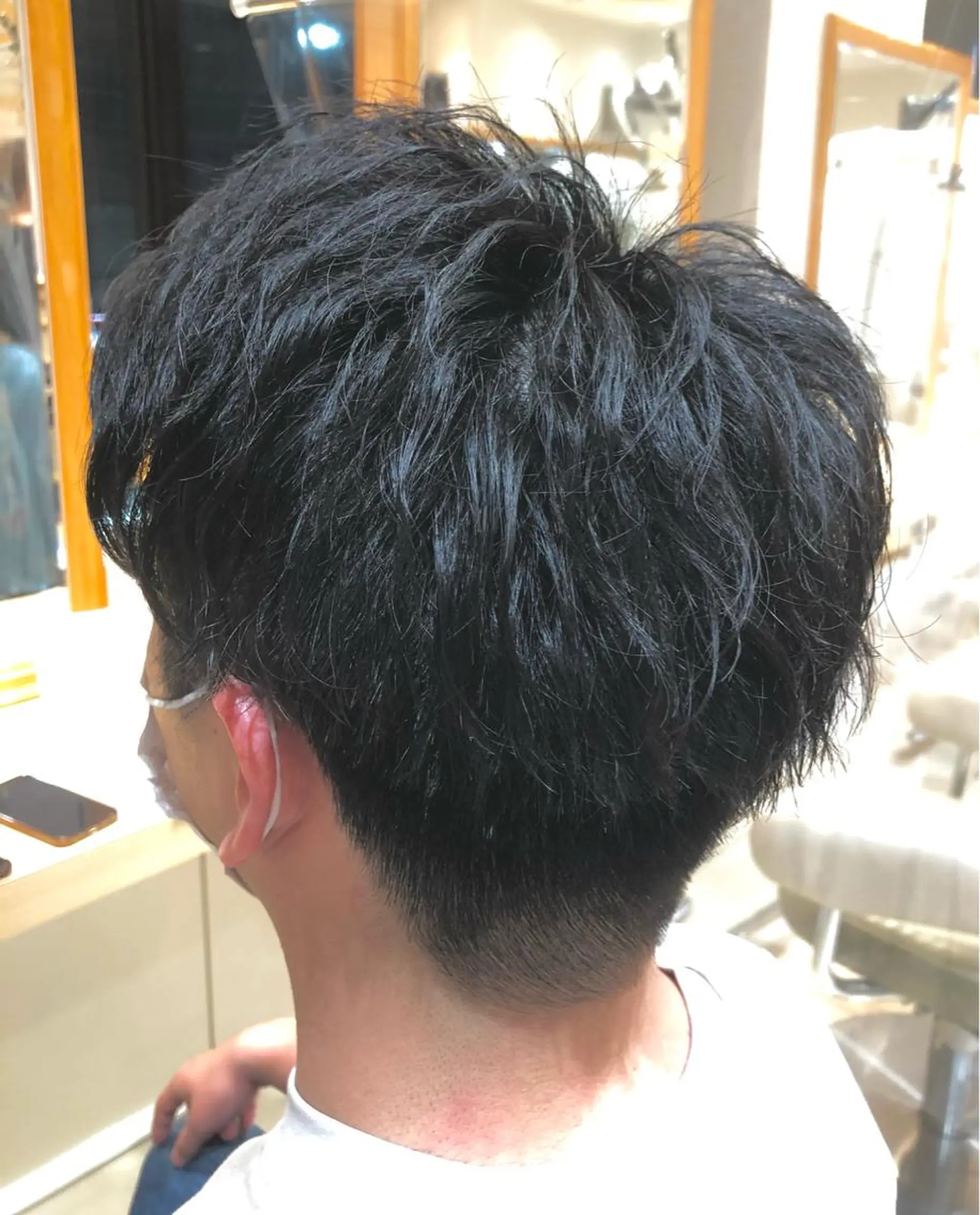 ショート パーマ メンズ メンズパーマ ツイストスパイラルパーマ 刈り上げ スパイラルパーマ 牛木 史裕🐄【店長】のヘアスタイル