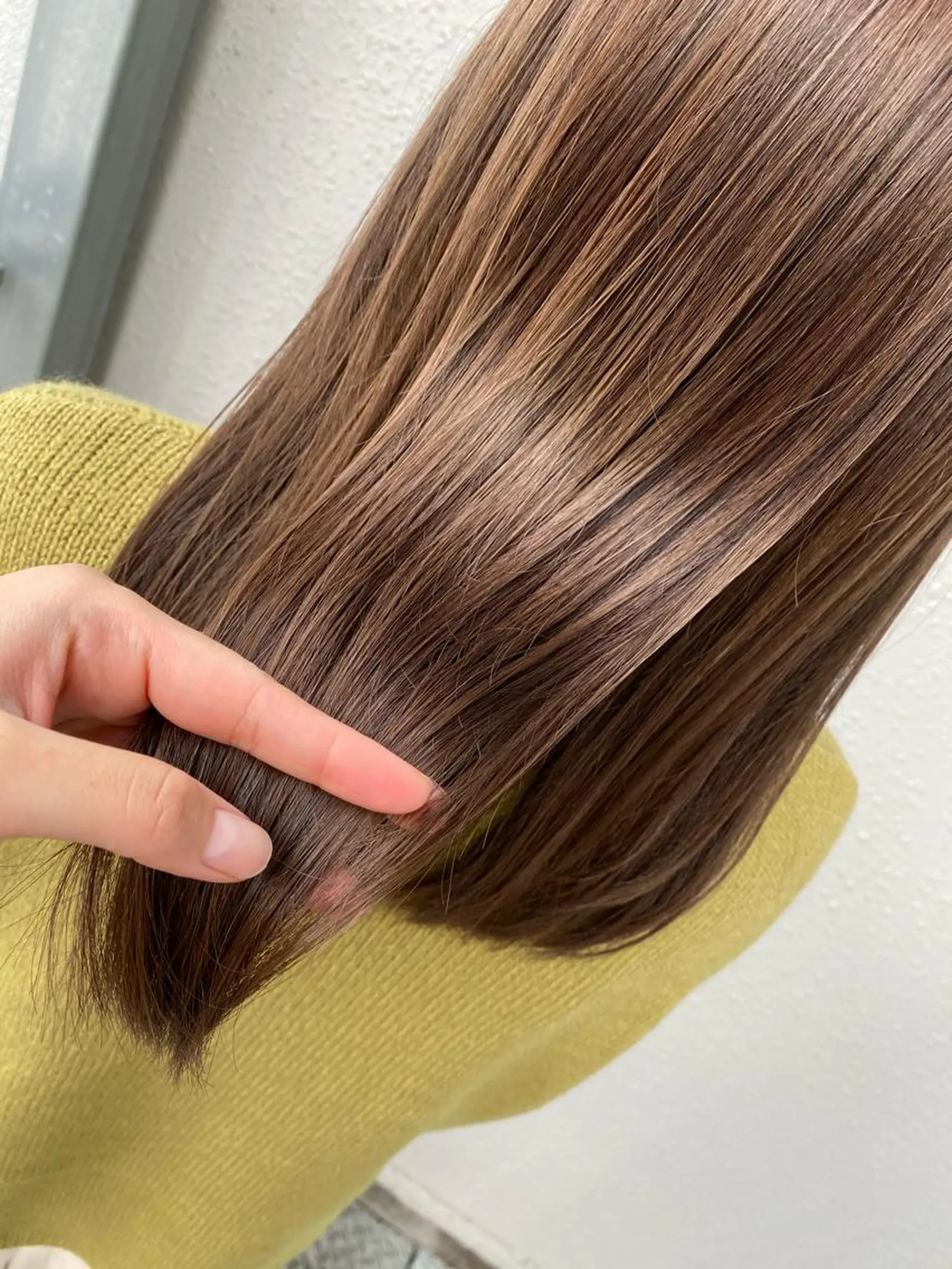 セミロング 後藤紗英/髪質改善 /オリーブベージュのヘアスタイル