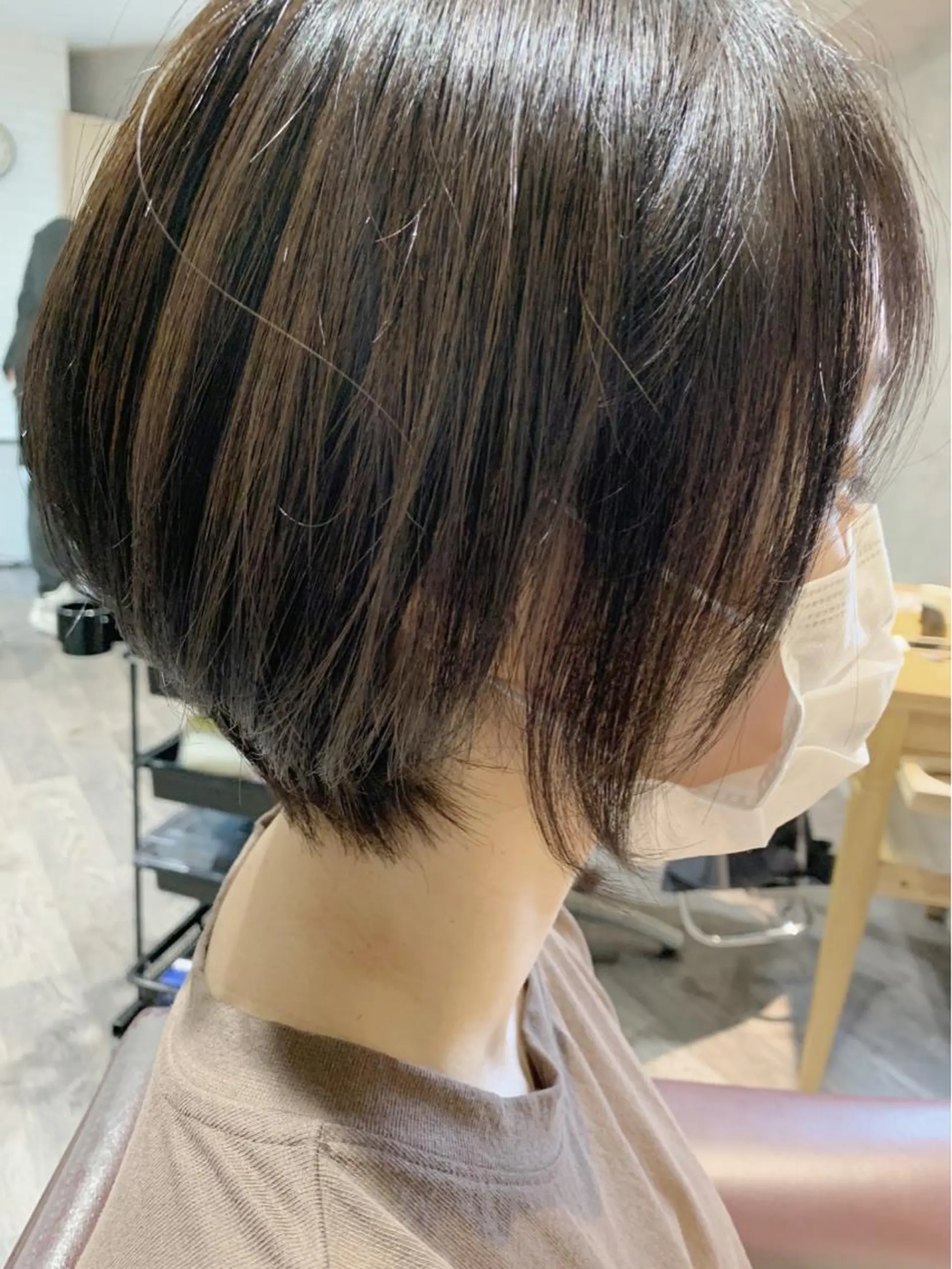 ショート カラー ショートヘア バレイヤージュ KAZUMAのヘアスタイル