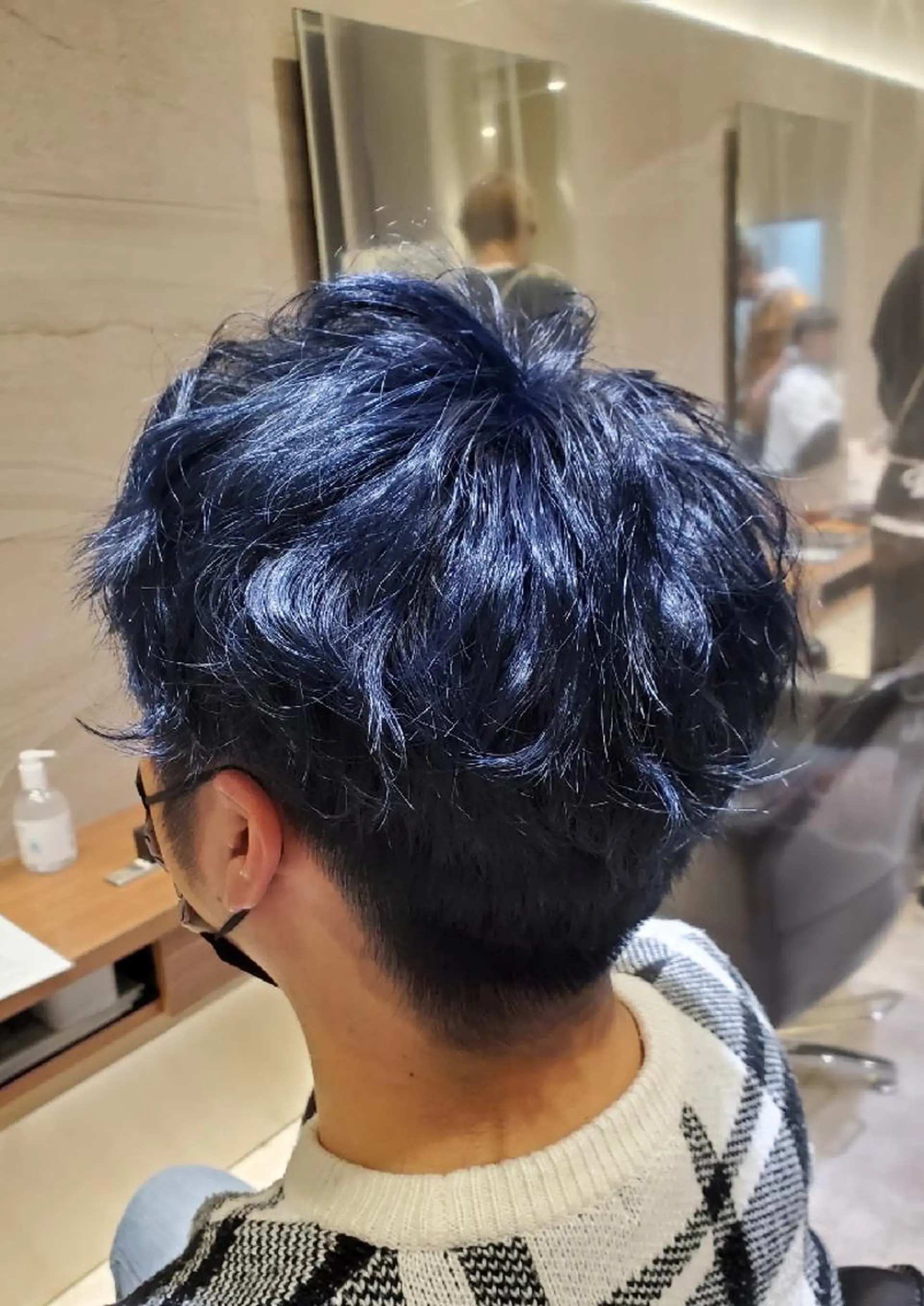 ショート カラー ブルーカラー ネイビーカラー 💎カラー特化💎 長嶺文江💎のヘアスタイル