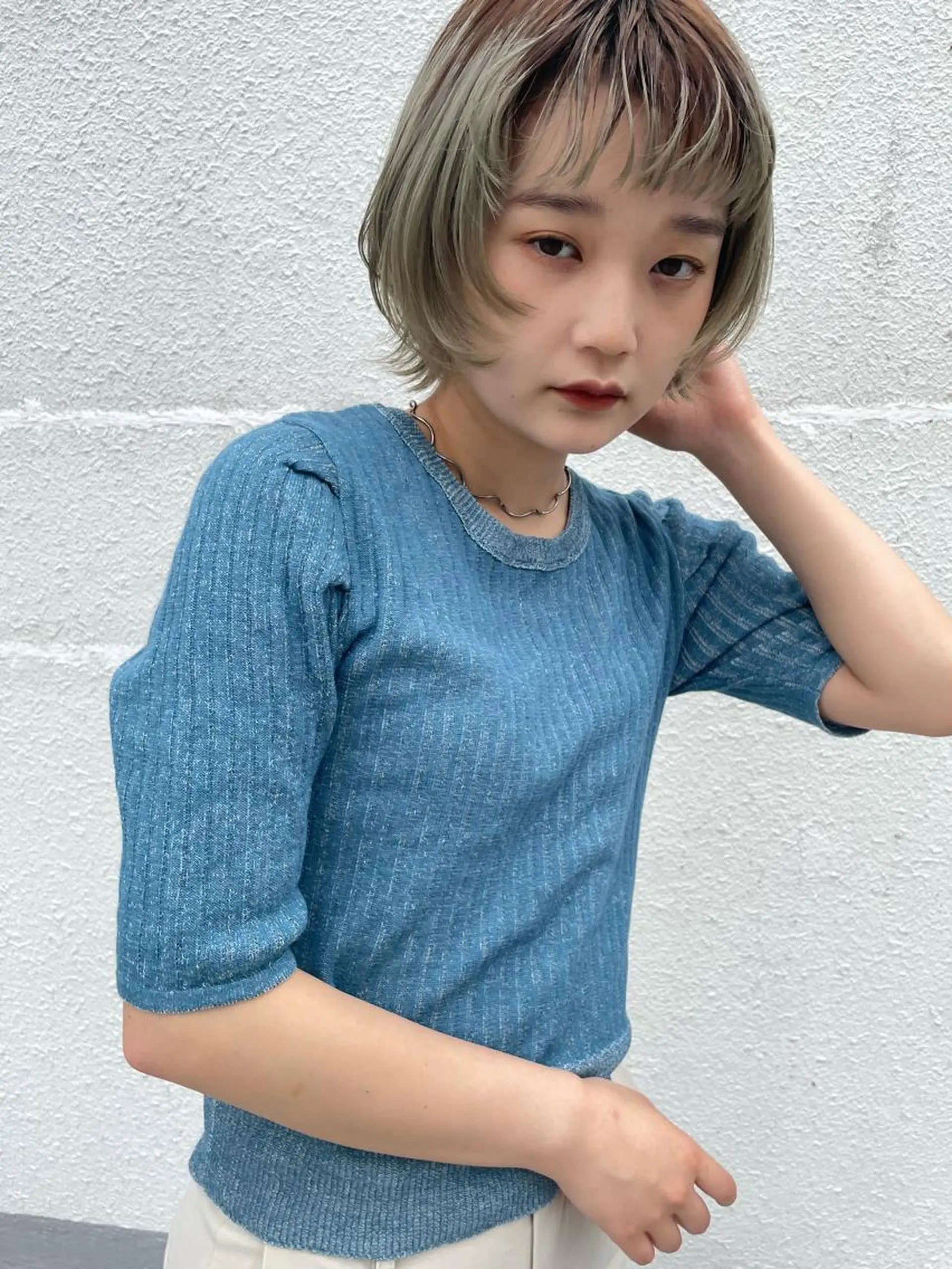 ショート カラー silo所属・silo MOKA 顔周りカット🦦のヘアスタイル
