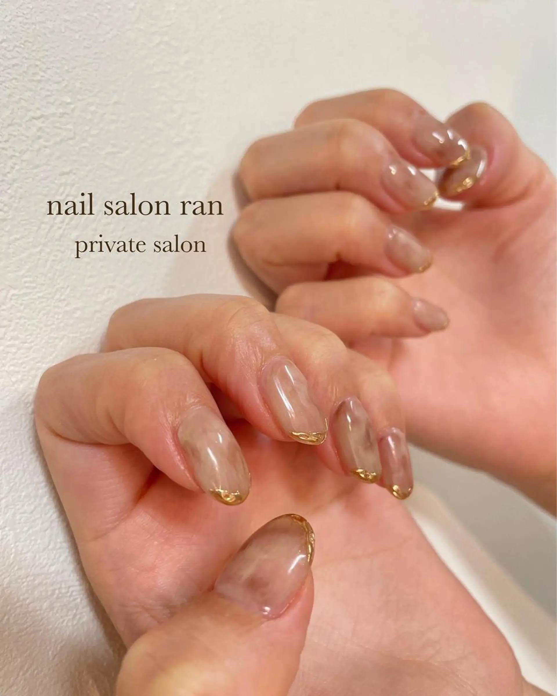 ネイル ニュアンスネイル nailsalon ranのネイルデザイン