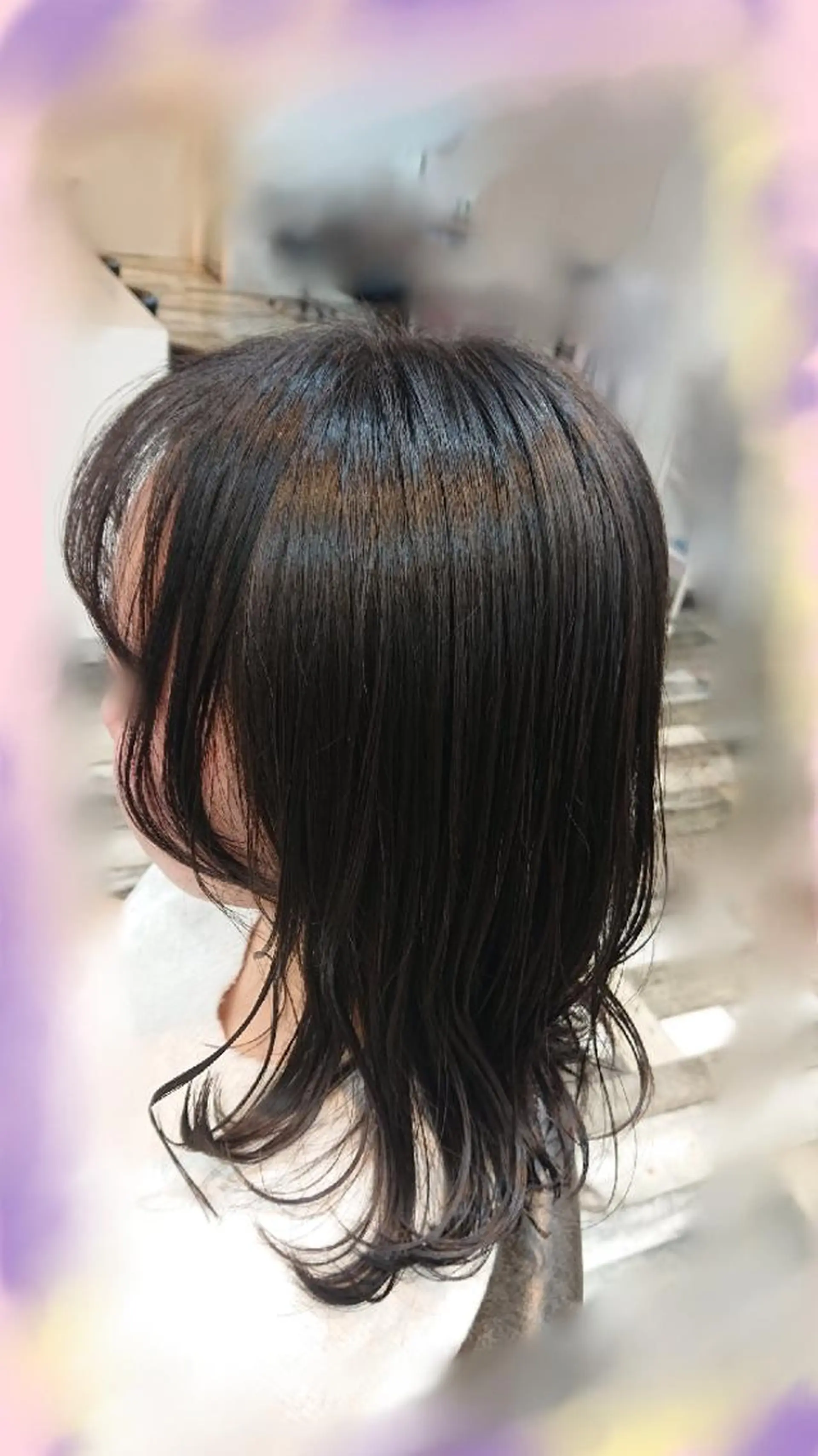 ミディアム 顔まわりレイヤー レイヤーカット 小顔カット カット 松浦 美和【miwa】のヘアスタイル