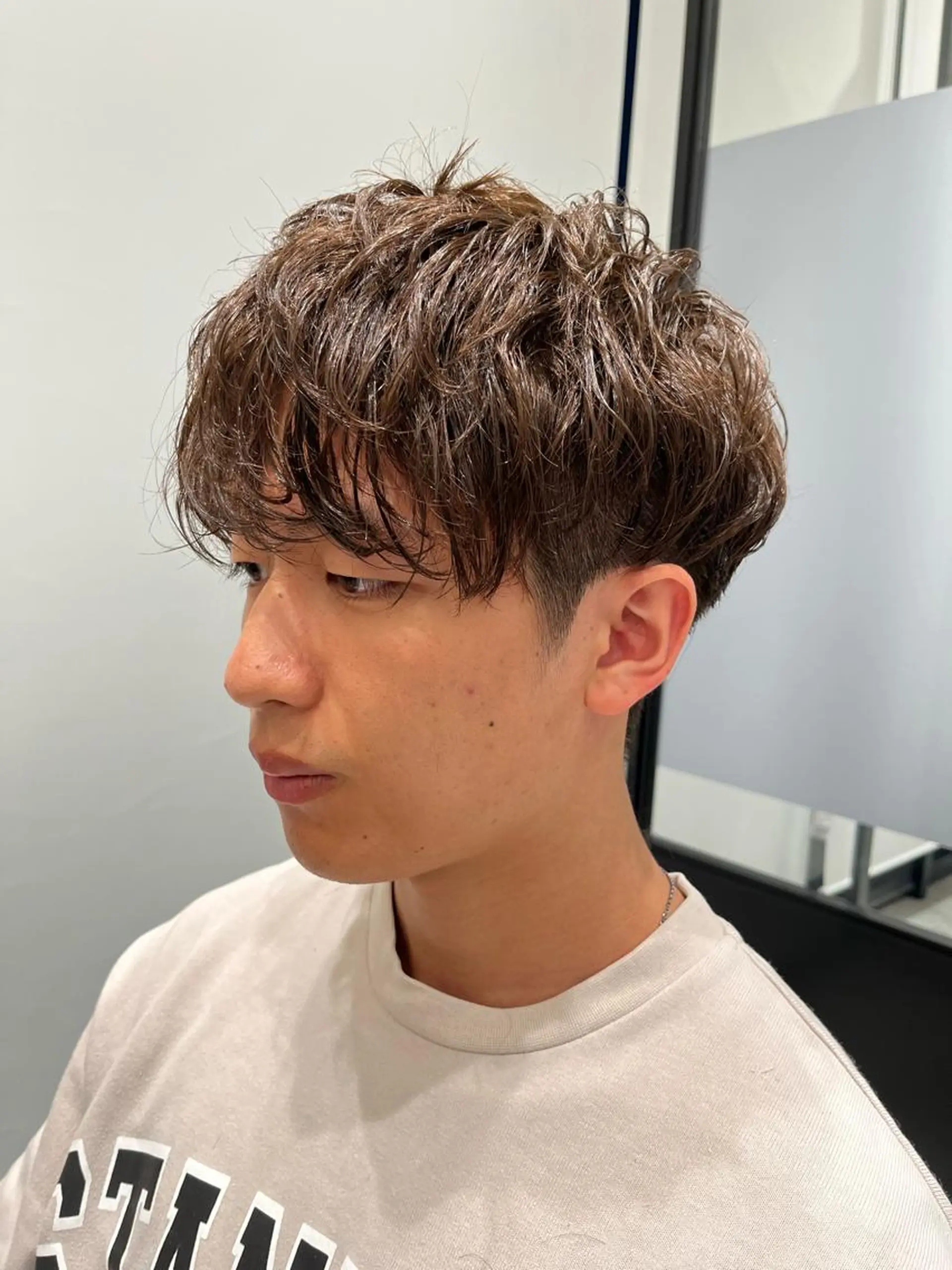 ショート パーマ カット パーマ 店舗移動します ご連絡くださいESAのヘアスタイル
