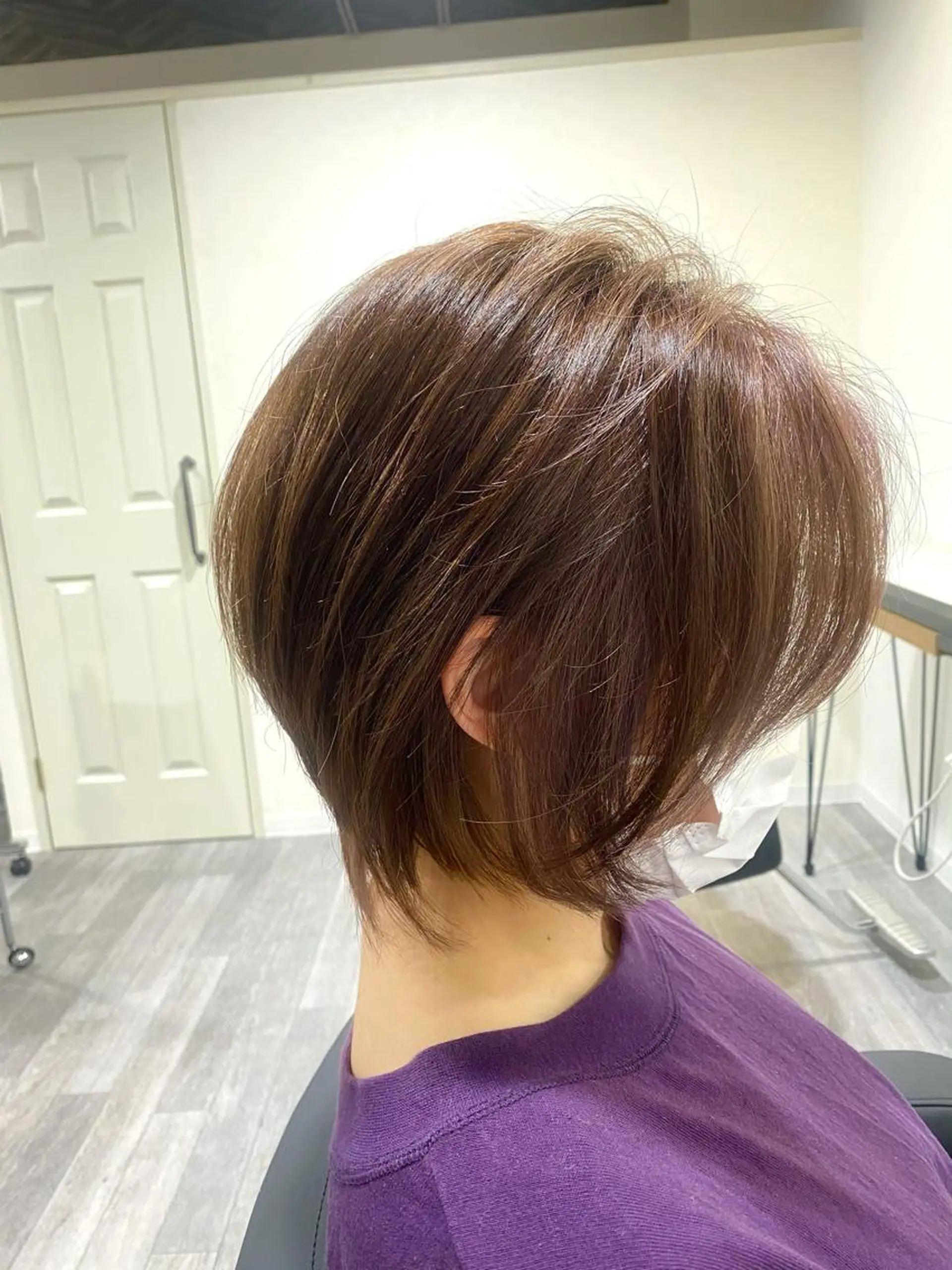 ショート カラー ハンサムショート アディクシーカラー バレイヤージュ ブリーチ ケアブリーチ カット トリートメント unpeu hair  二条所属・先着1名様限定 カット無料のヘアスタイル
