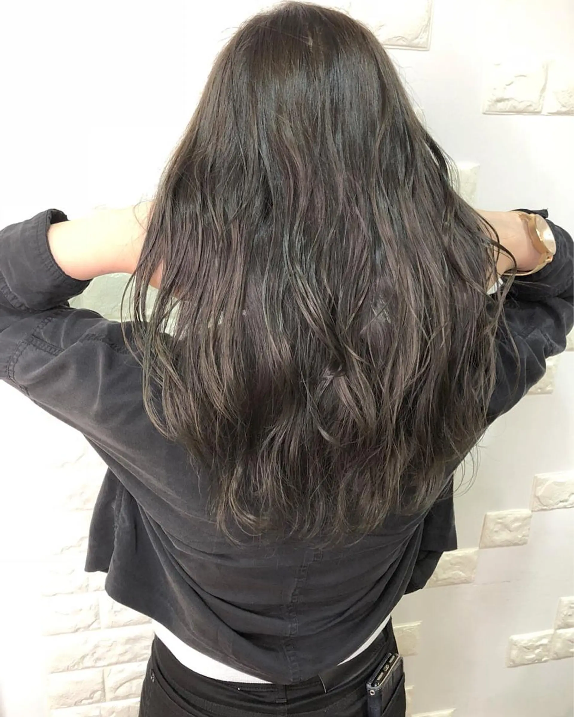 ロング カラー 透明感カラー グレージュ パープルカラー パープルグレージュ RoL by apollo所属・横浜ブリーチムラ直し 特化美容師/海崎剛史のヘアスタイル