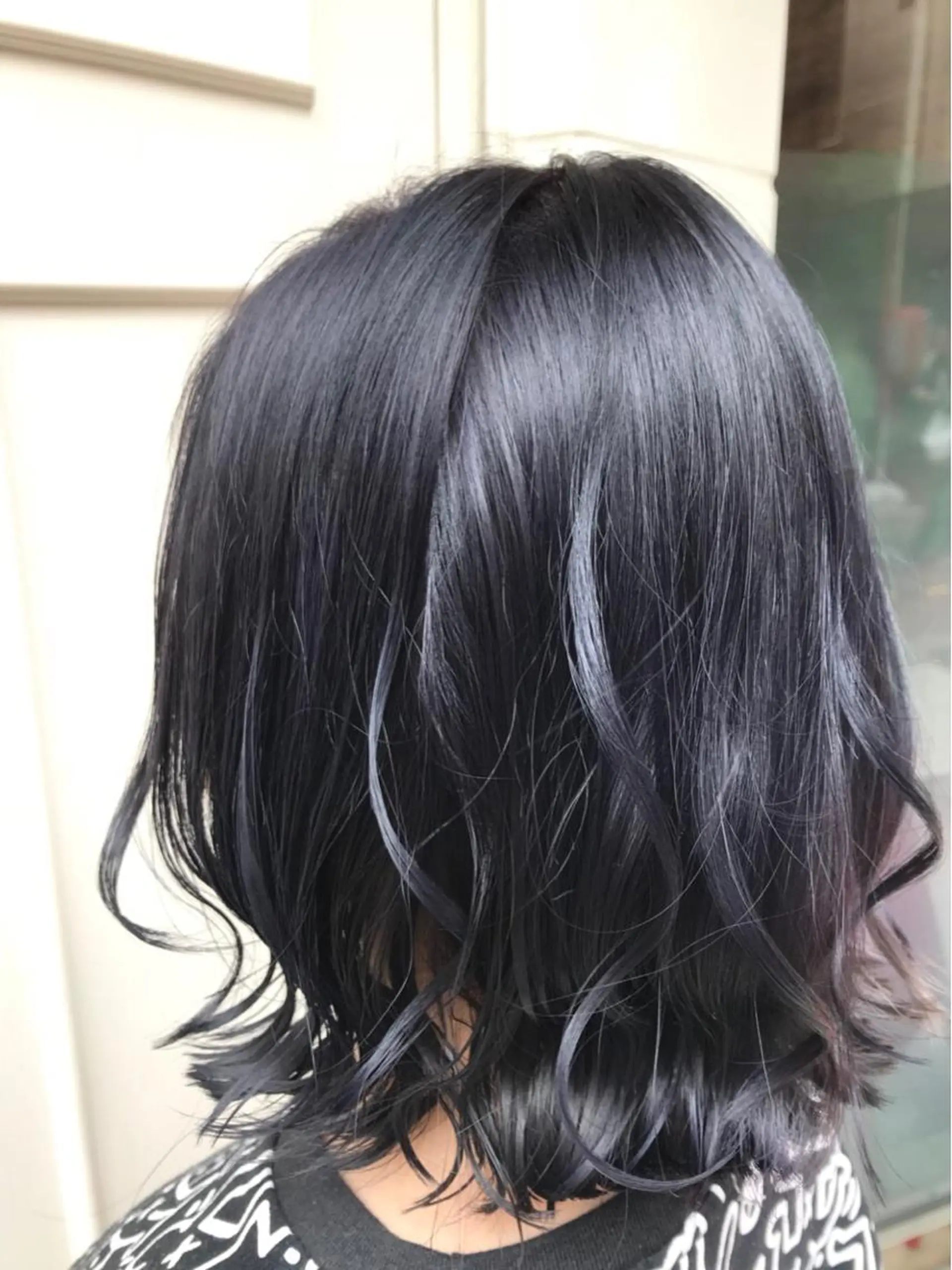 ミディアム カラー ラベンダーカラー ネイビーカラー 💈Blanco💈 カラー&ケア🌈のヘアスタイル