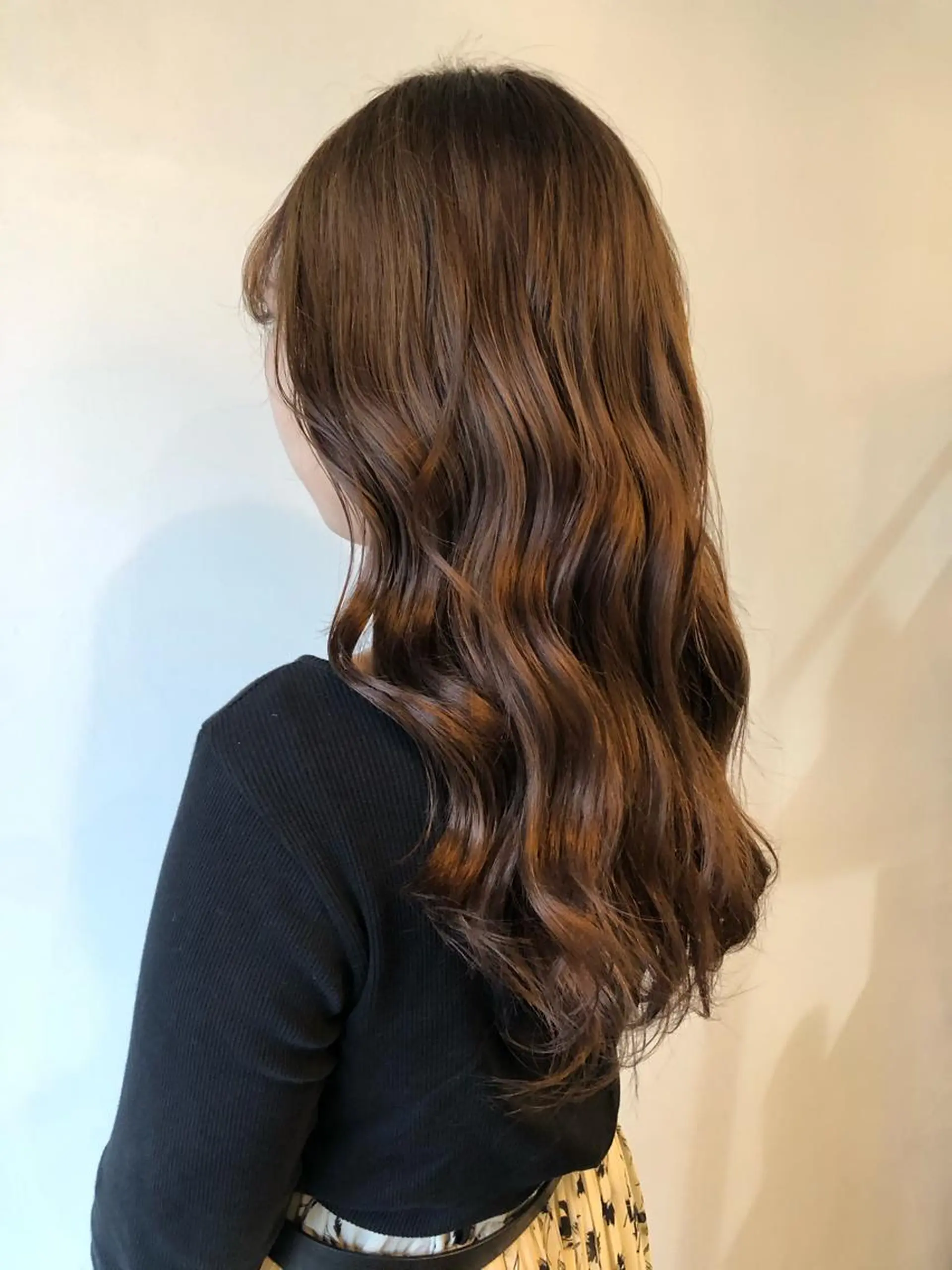 セミロング カラー 安藤 佑衣のヘアスタイル