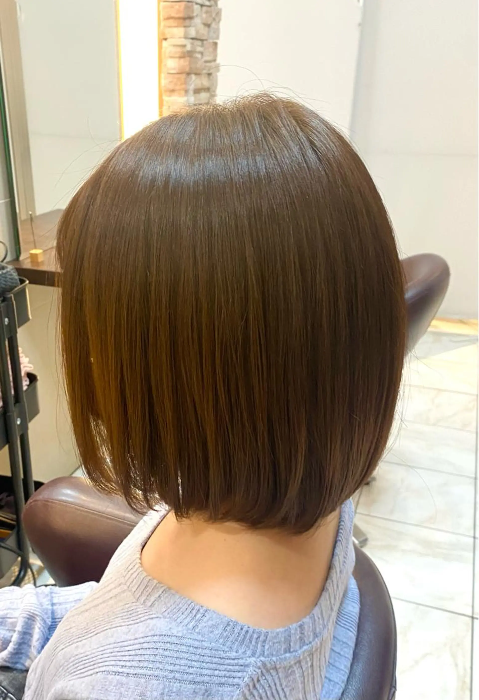 ショート カラー ベージュカラー ショコラベージュ 🐰ツヤ感カラー🐰 ななこのヘアスタイル