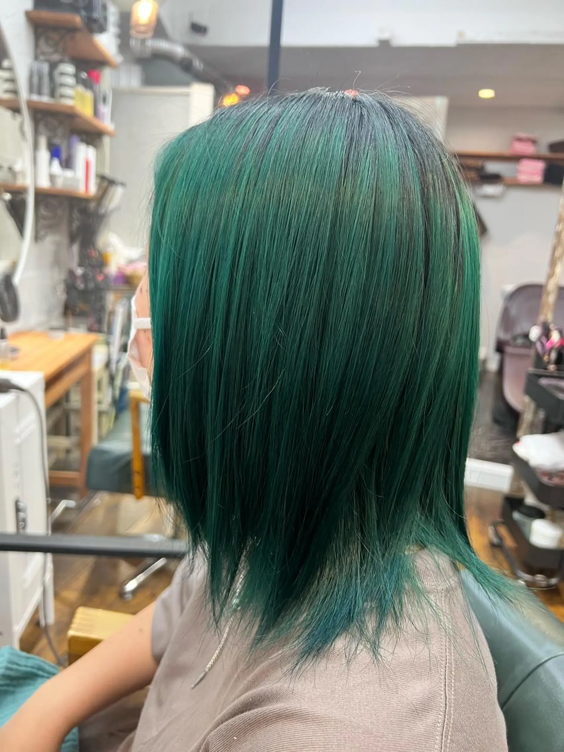 ミディアム カラー 髪質改善/縮毛矯正/ 超高濃度水素ケアのヘアスタイル