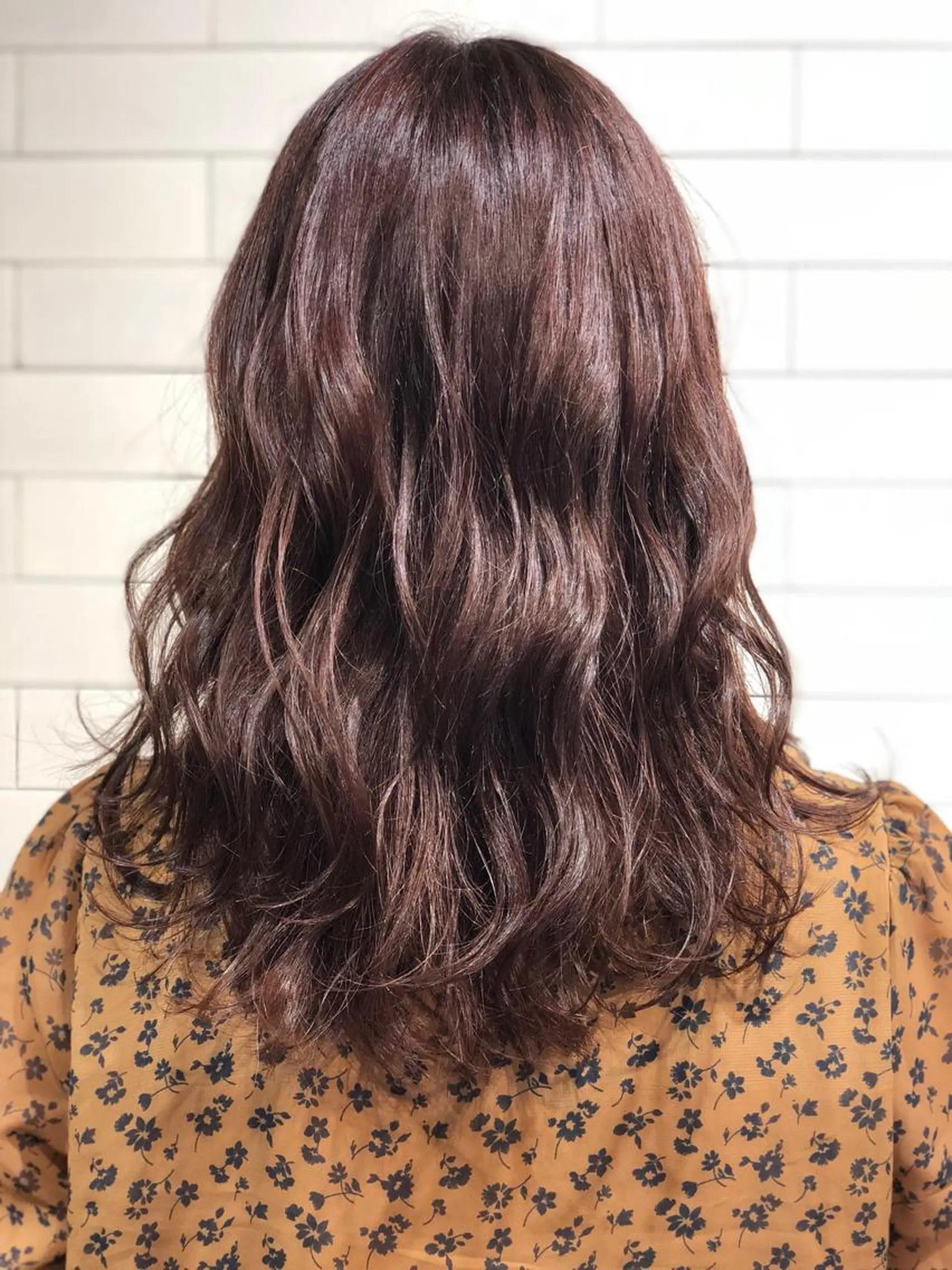 セミロング 🤍髪質改善➕透明感 カラー🤍川上葵のヘアスタイル