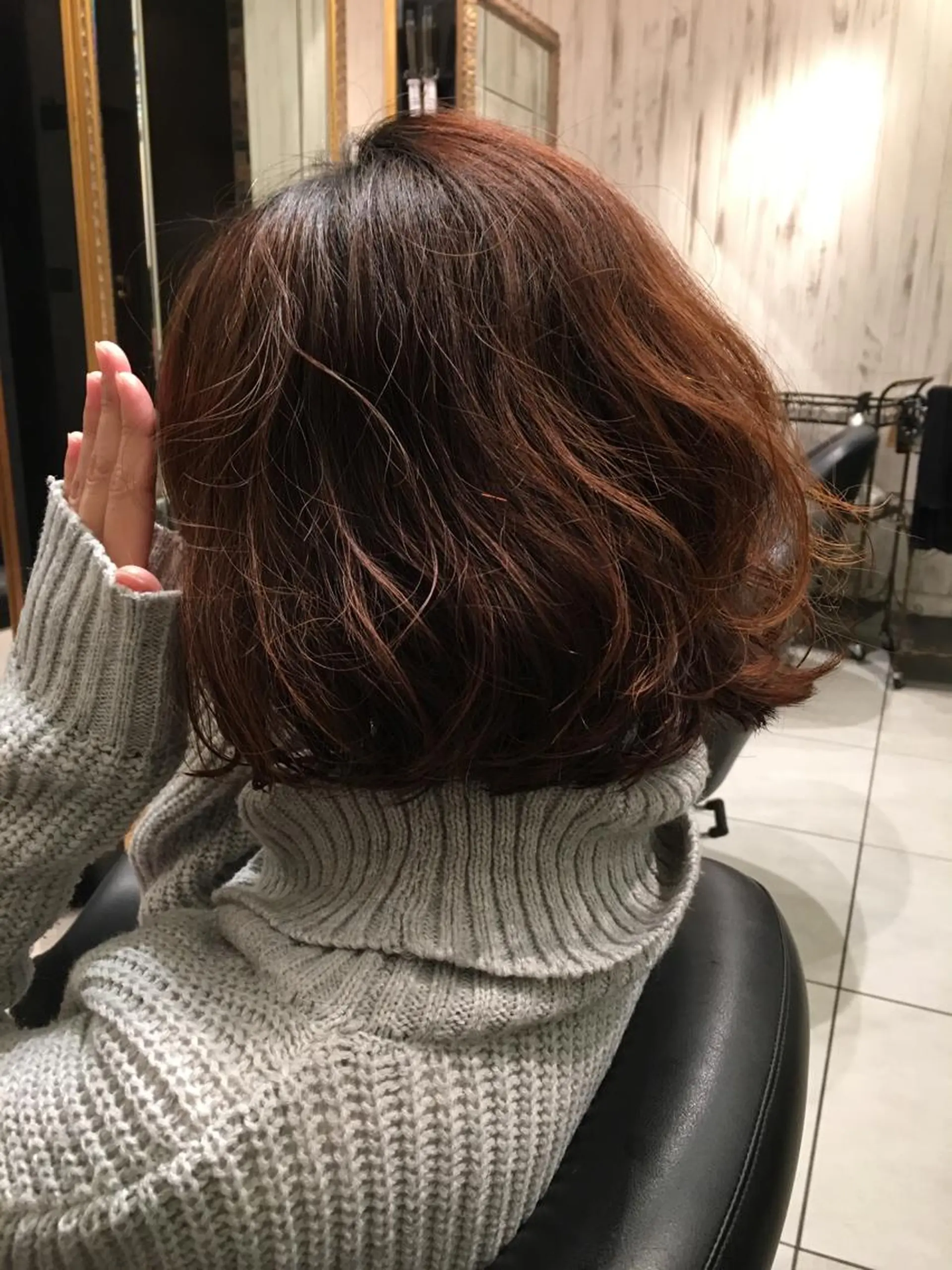 ショート パーマ FENICE onthe beach所属・永井大樹✨ 透明感カラー✨のヘアスタイル