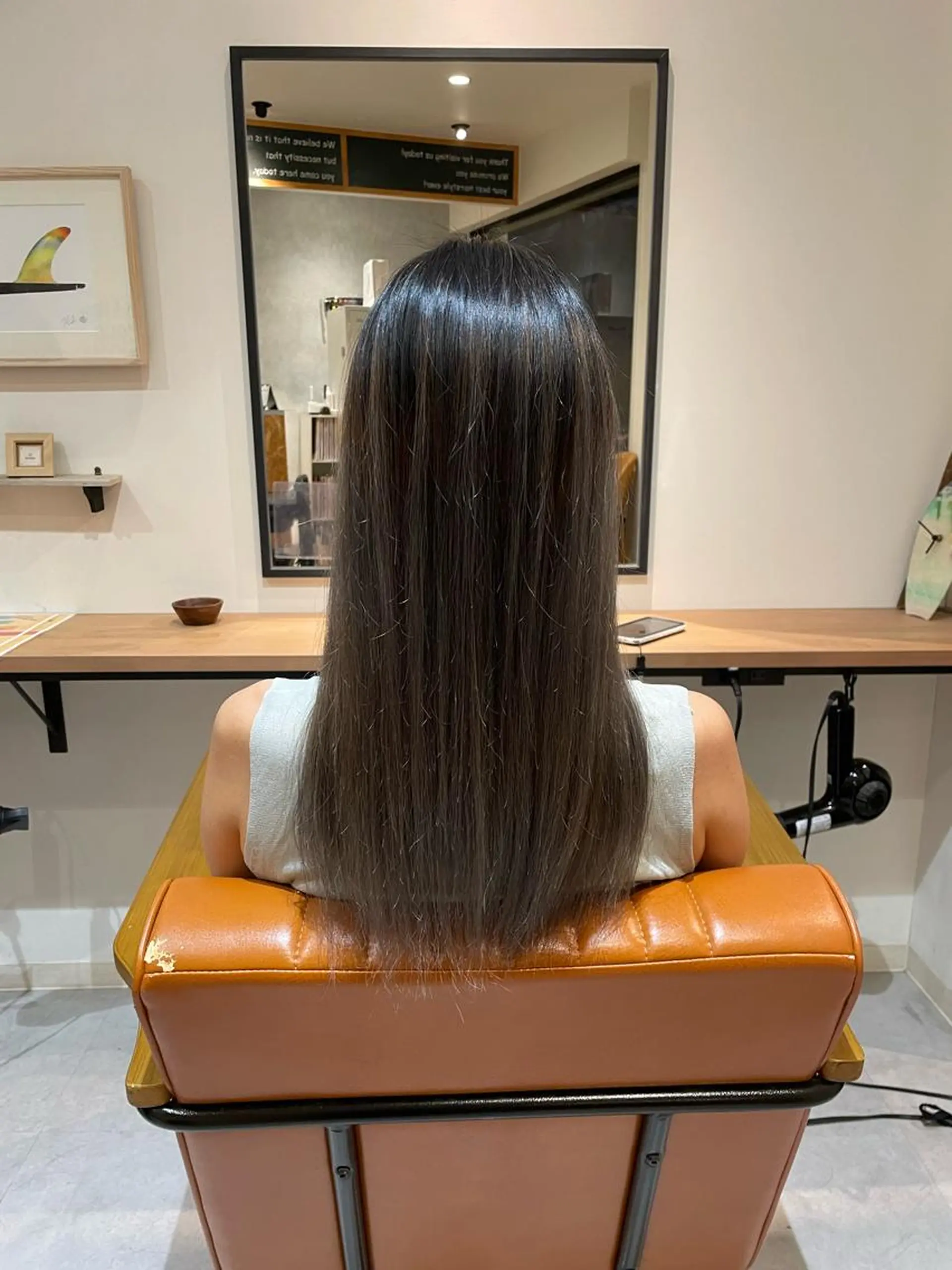 ロング レイヤーカット ヘアカラー 中田 サヤカのヘアスタイル