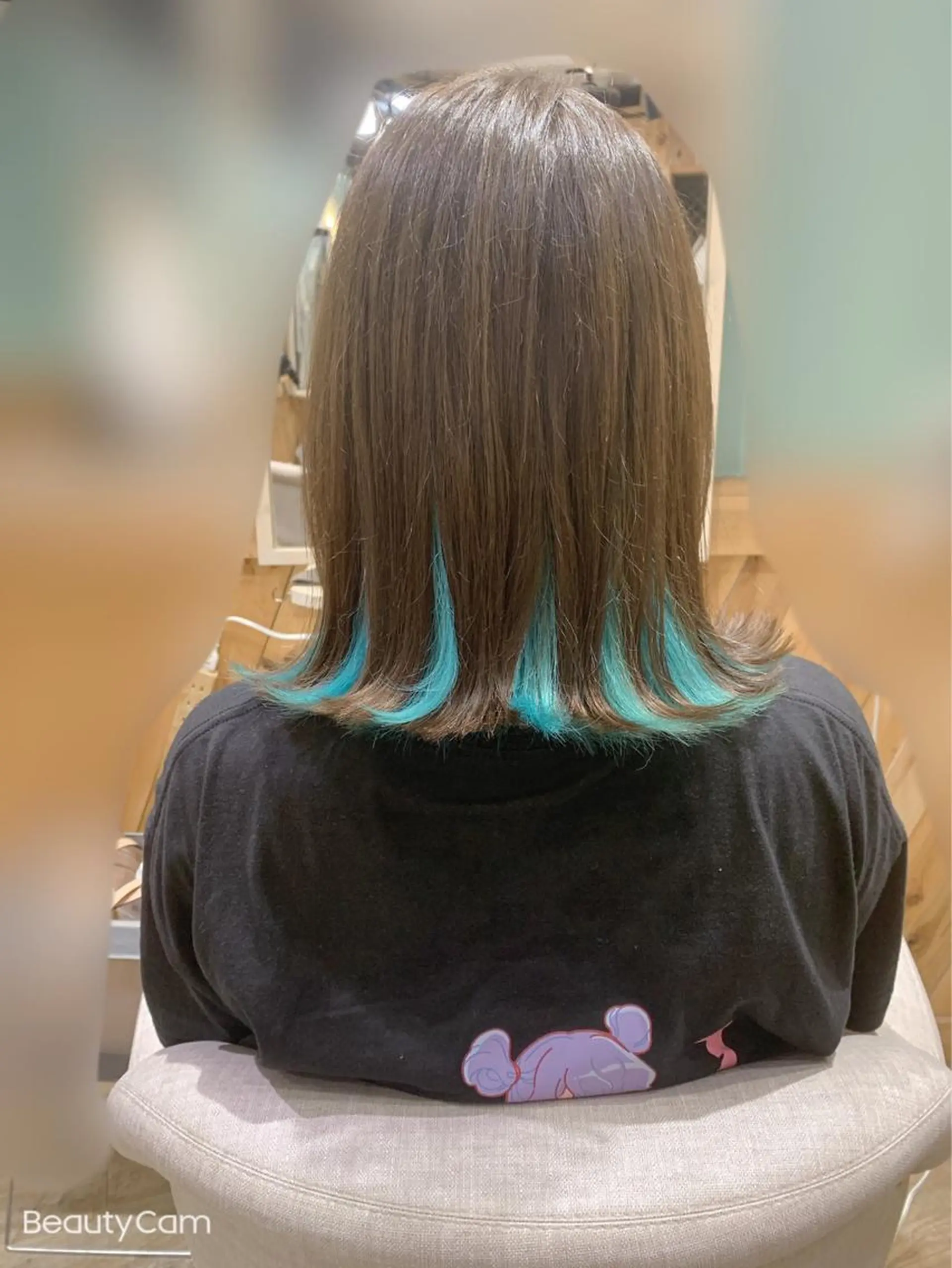 セミロング カラー インナーカラー COREblanc ゆきの／表参道 原宿のヘアスタイル