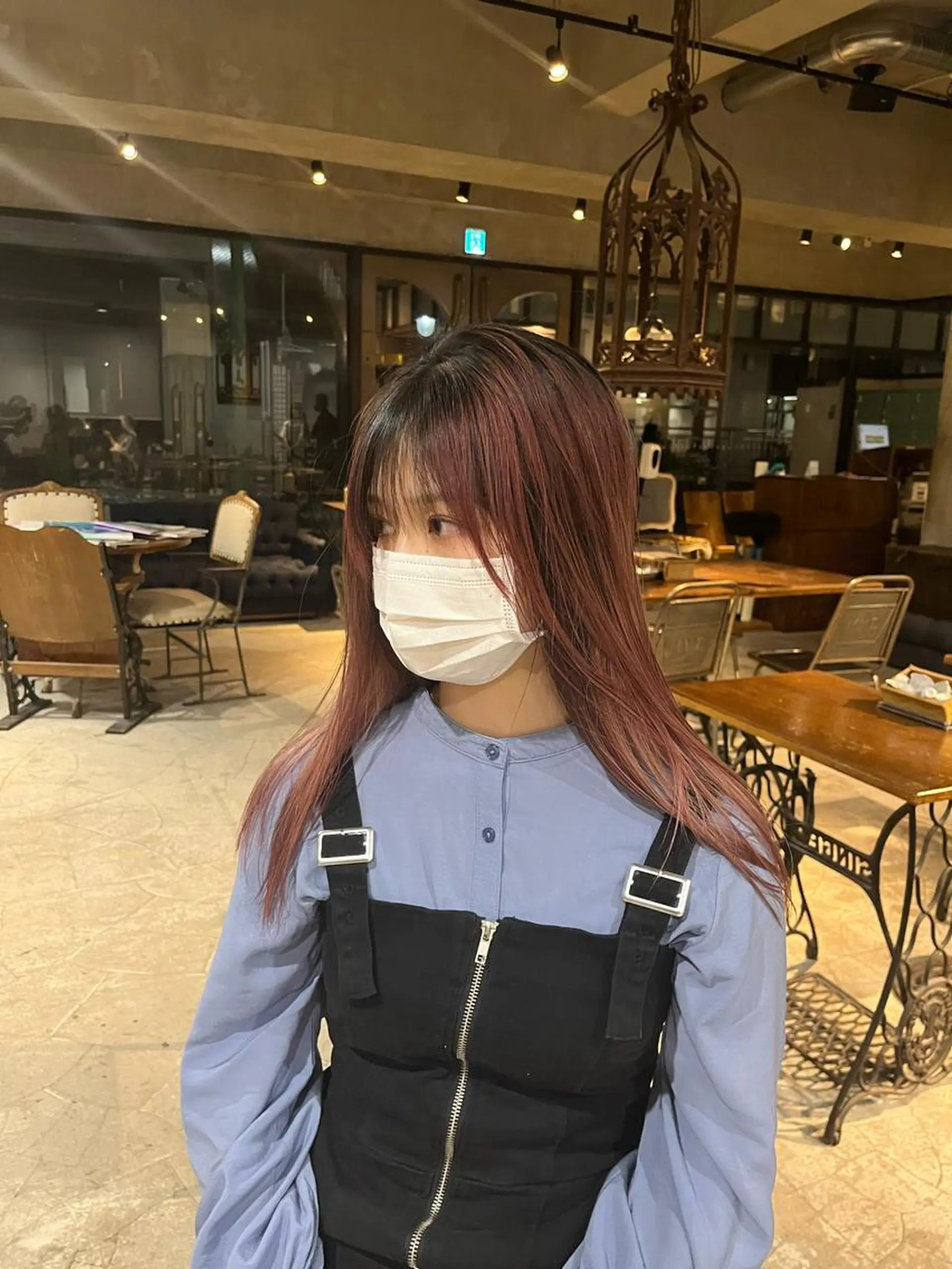 ロング カラー バレイヤージュ ピンクカラー レイヤーカット カット ヘアカラー トリートメント DX所属・✨メンズスタイル✨ Daiのヘアスタイル