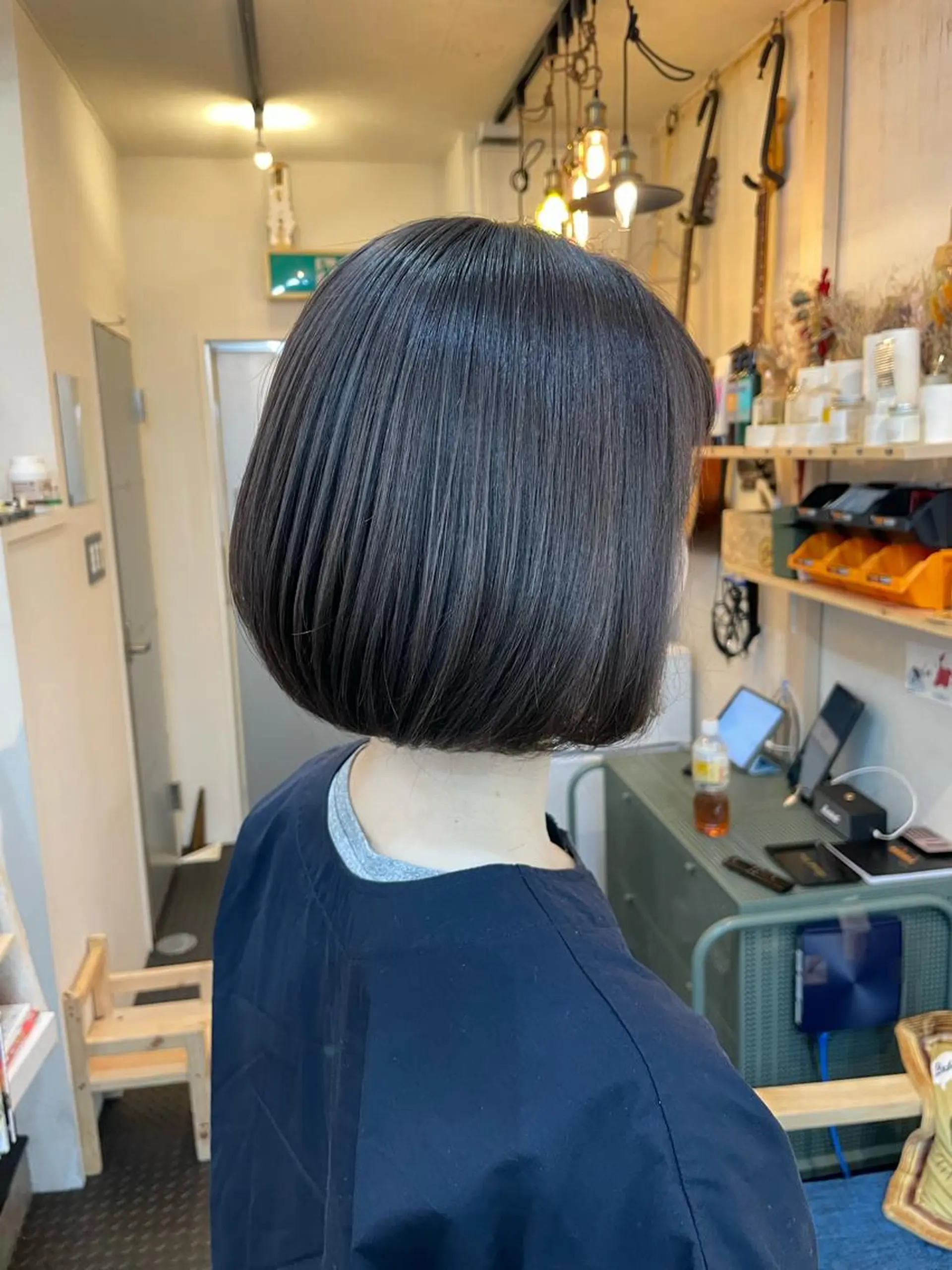 ショート カラー ボブ 韓国風ヘア カット ヘアカラー トリートメント SUN GLOW  サングロウ所属・ナカノメ トシアキのヘアスタイル