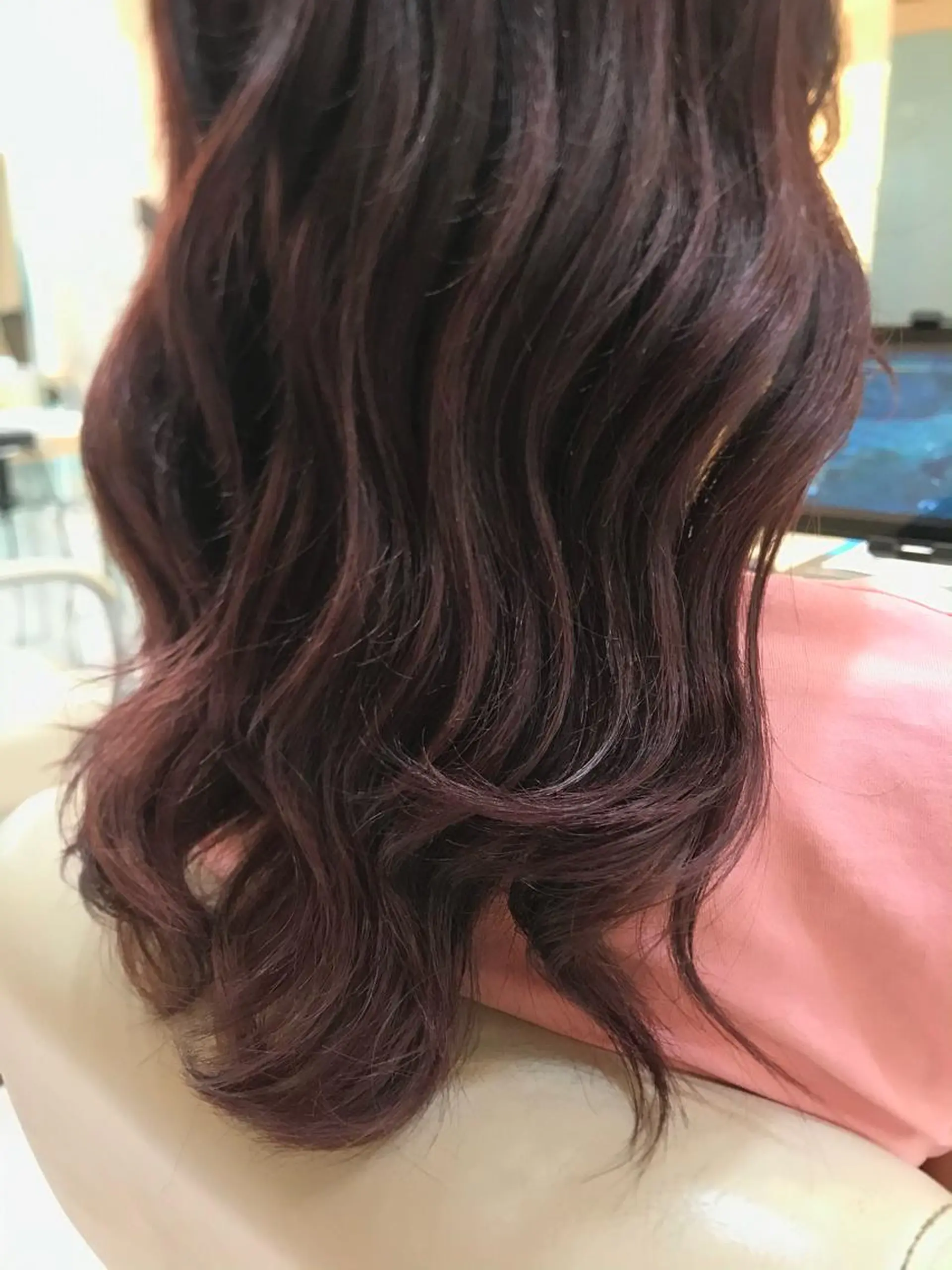 ロング カラー ブラウンカラー ピンクカラー パープルカラー 後藤 瑞季のヘアスタイル
