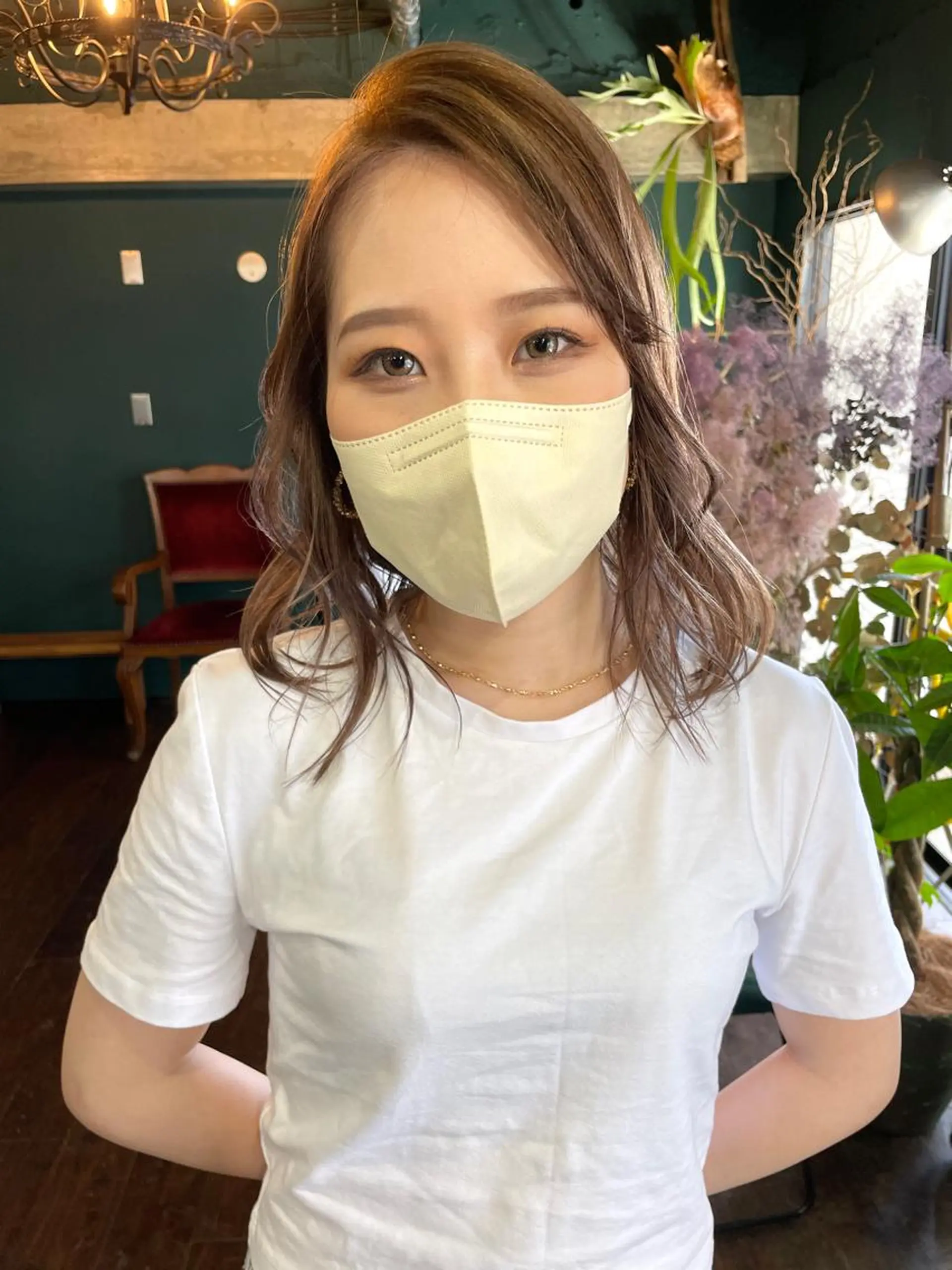 ミディアム カット ヘアカラー トリートメント vivre libre所属・vivre libreのヘアスタイル
