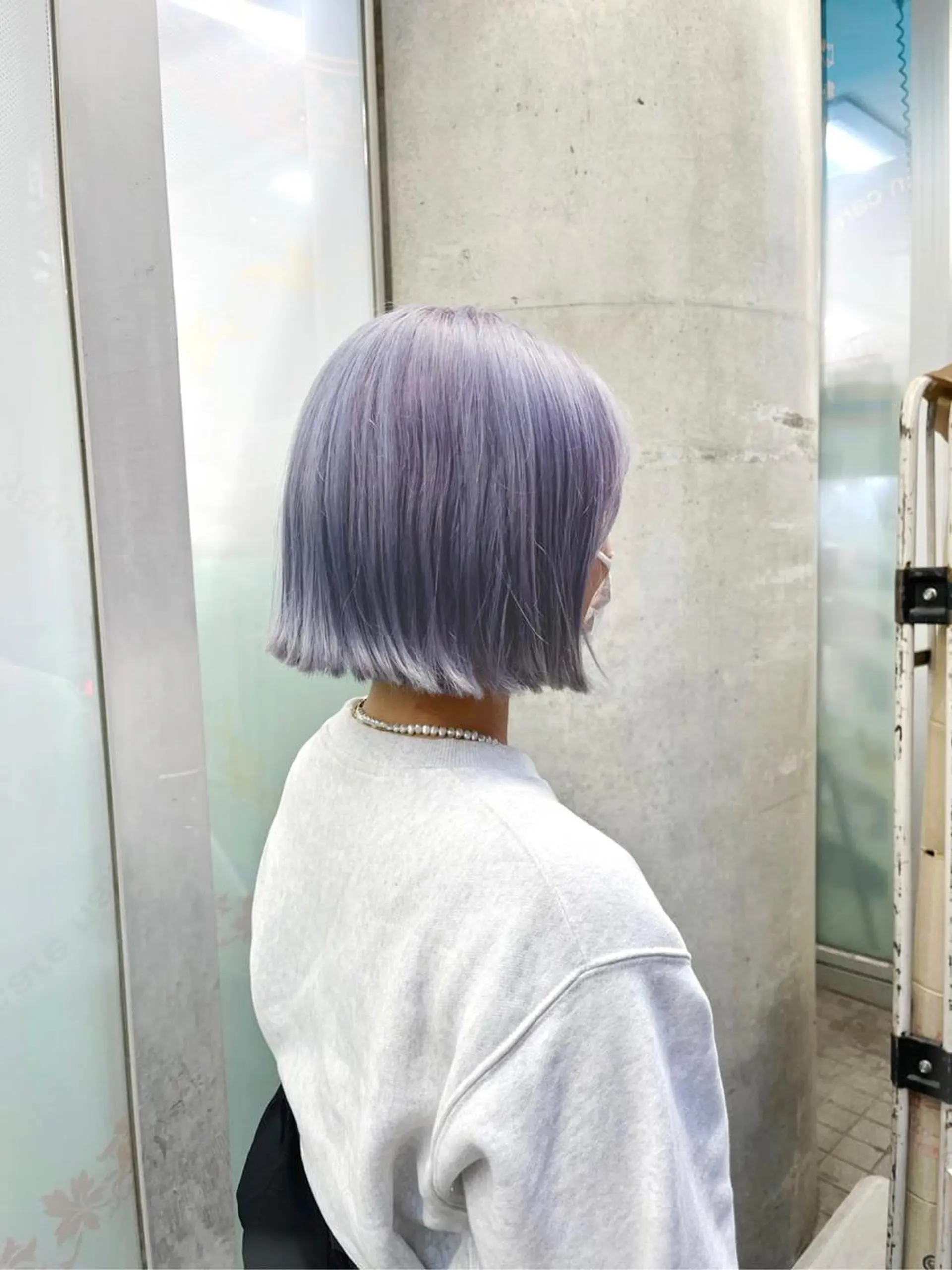 ショート カラー ハイトーンカラー パープルカラー ボブ ヘアカラー トリートメント 🔷ダブルカラーハイ トーン🔷櫻井走のヘアスタイル