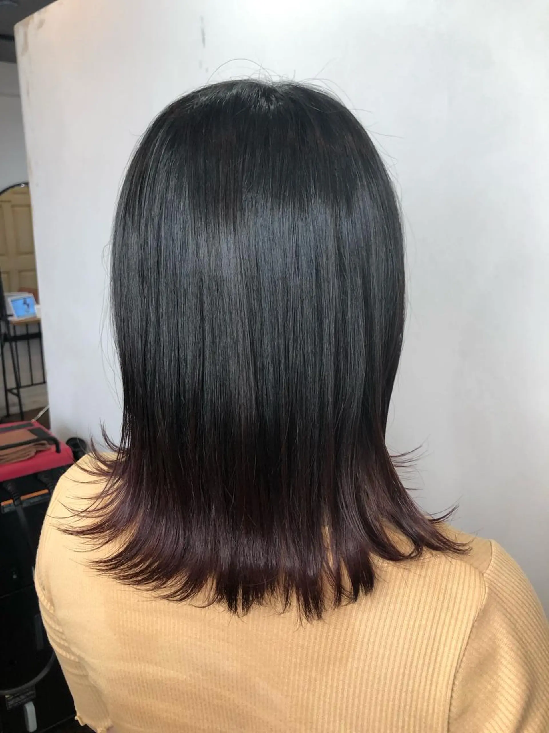 ミディアム カラー ブリーチ ブリーチなしカラー 脇谷 拓弥のヘアスタイル