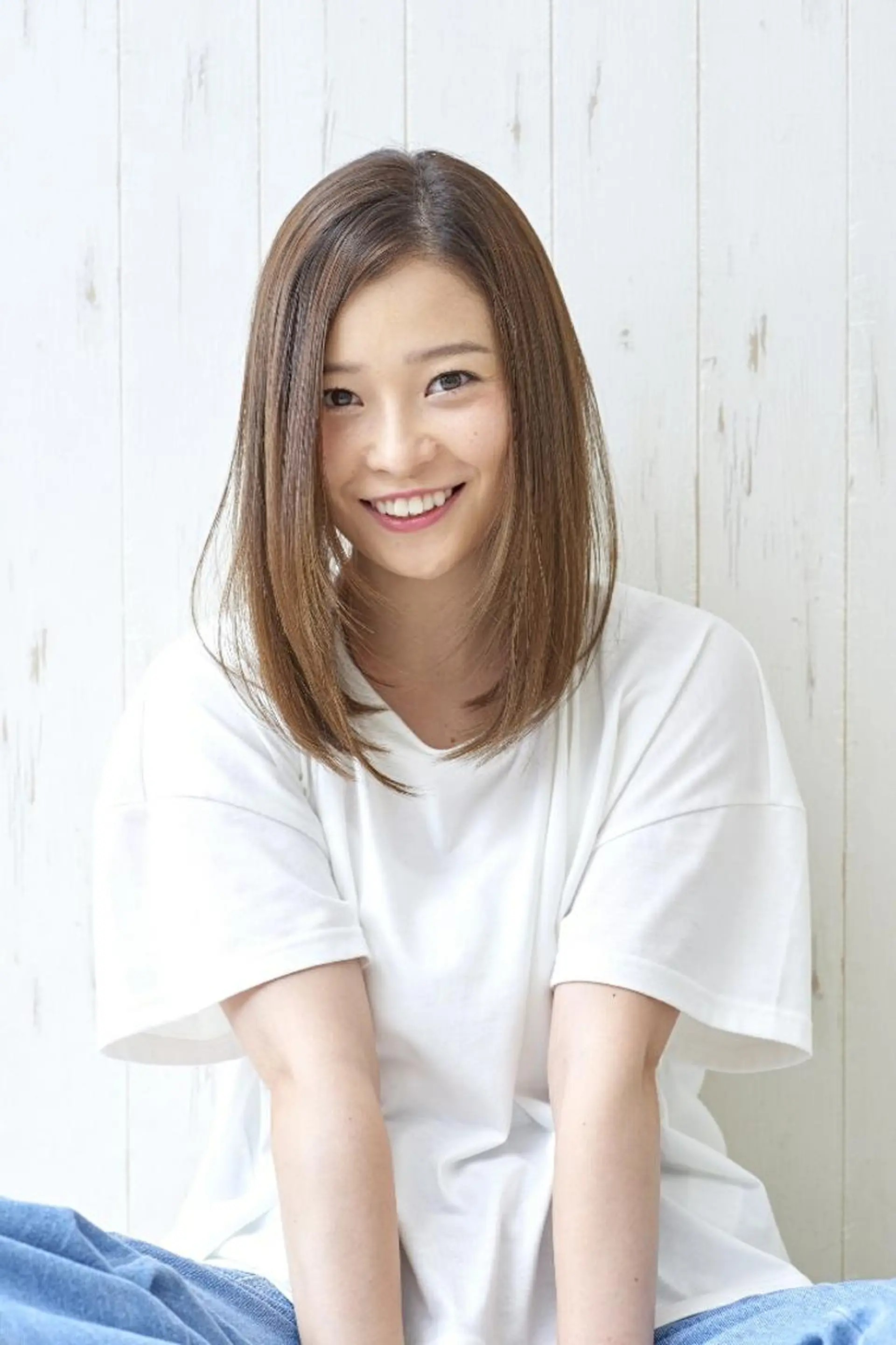 セミロング カラー パーマ カット 縮毛矯正 トリートメント GO TODAY SHAiRE SALON キラリトギンザ店所属・🐱higajo🐱 比嘉門(ヒガジョウ)のヘアスタイル