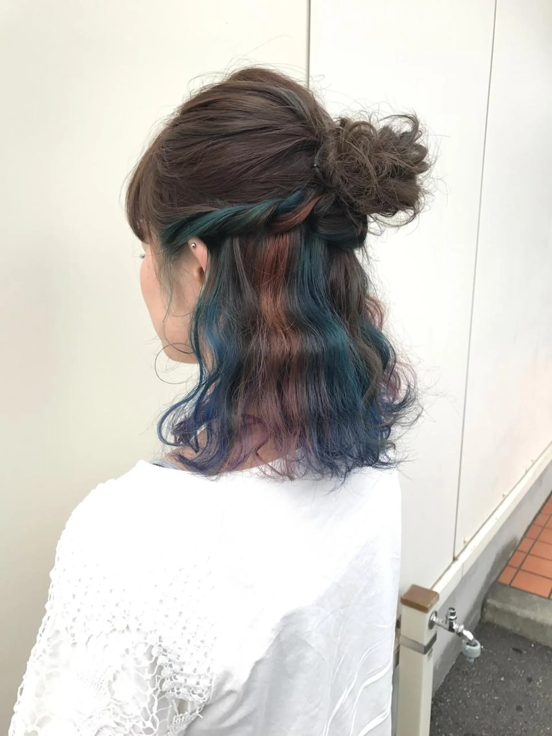 ミディアム カラー カット ヘアカラー 湯浅 了一のヘアスタイル