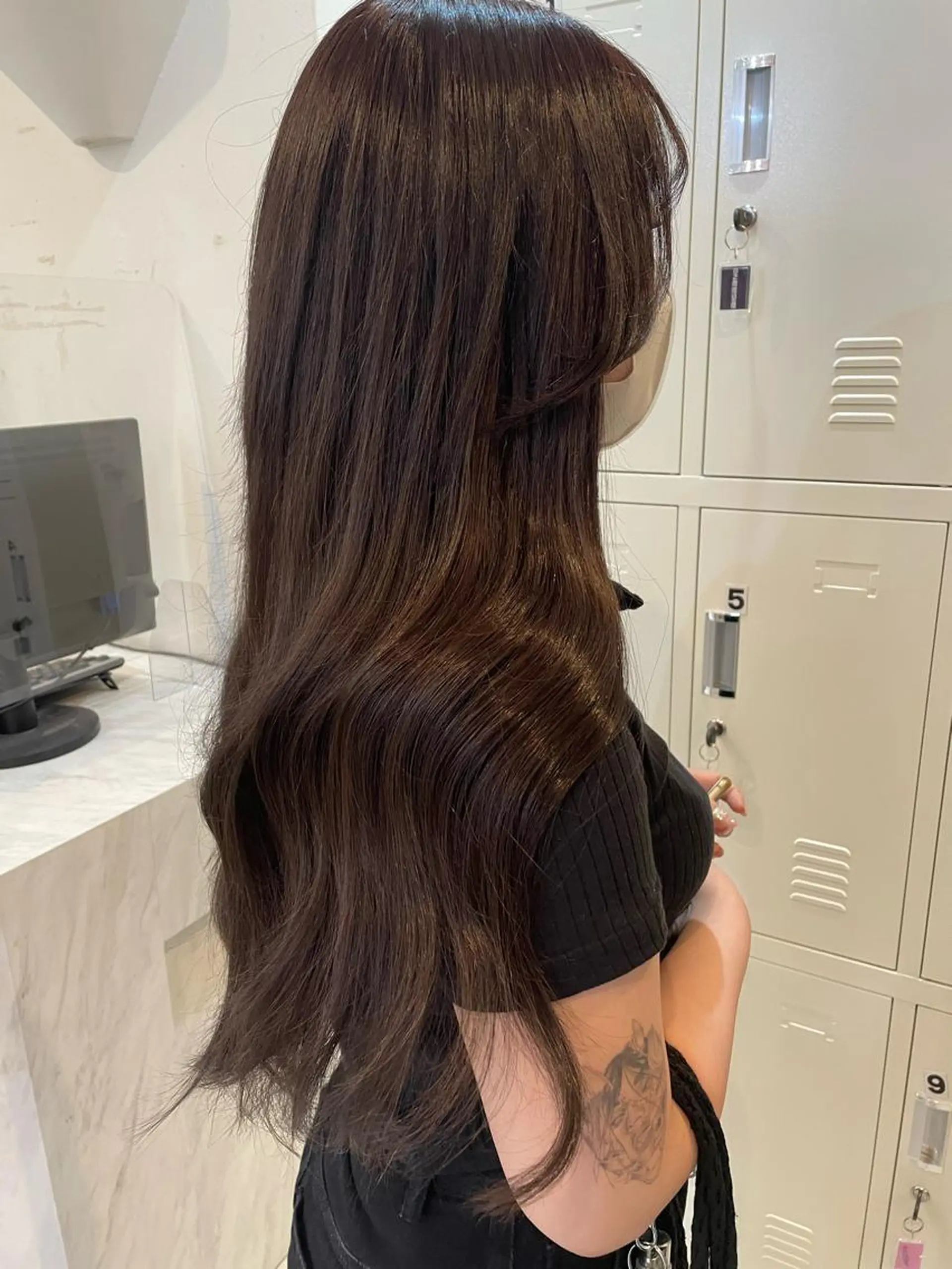 ロング カラー カット ヘアカラー トリートメント エクステ Ria OSAKA　梅田所属・マリカ🦋韓国 ハイトーン/エクステのヘアスタイル