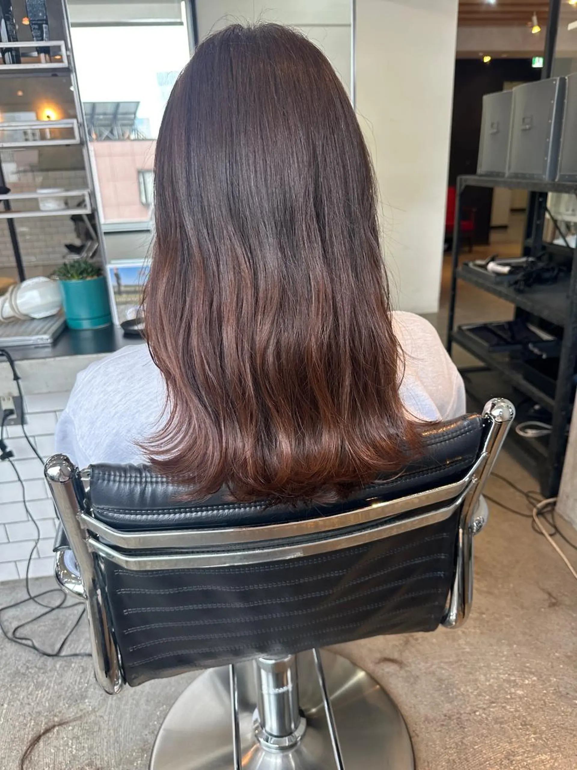 セミロング カラー ヘアアレンジ ブラウンカラー カット ヘアカラー トリートメント ヘアセット stylist/蛯谷 珠里のヘアスタイル
