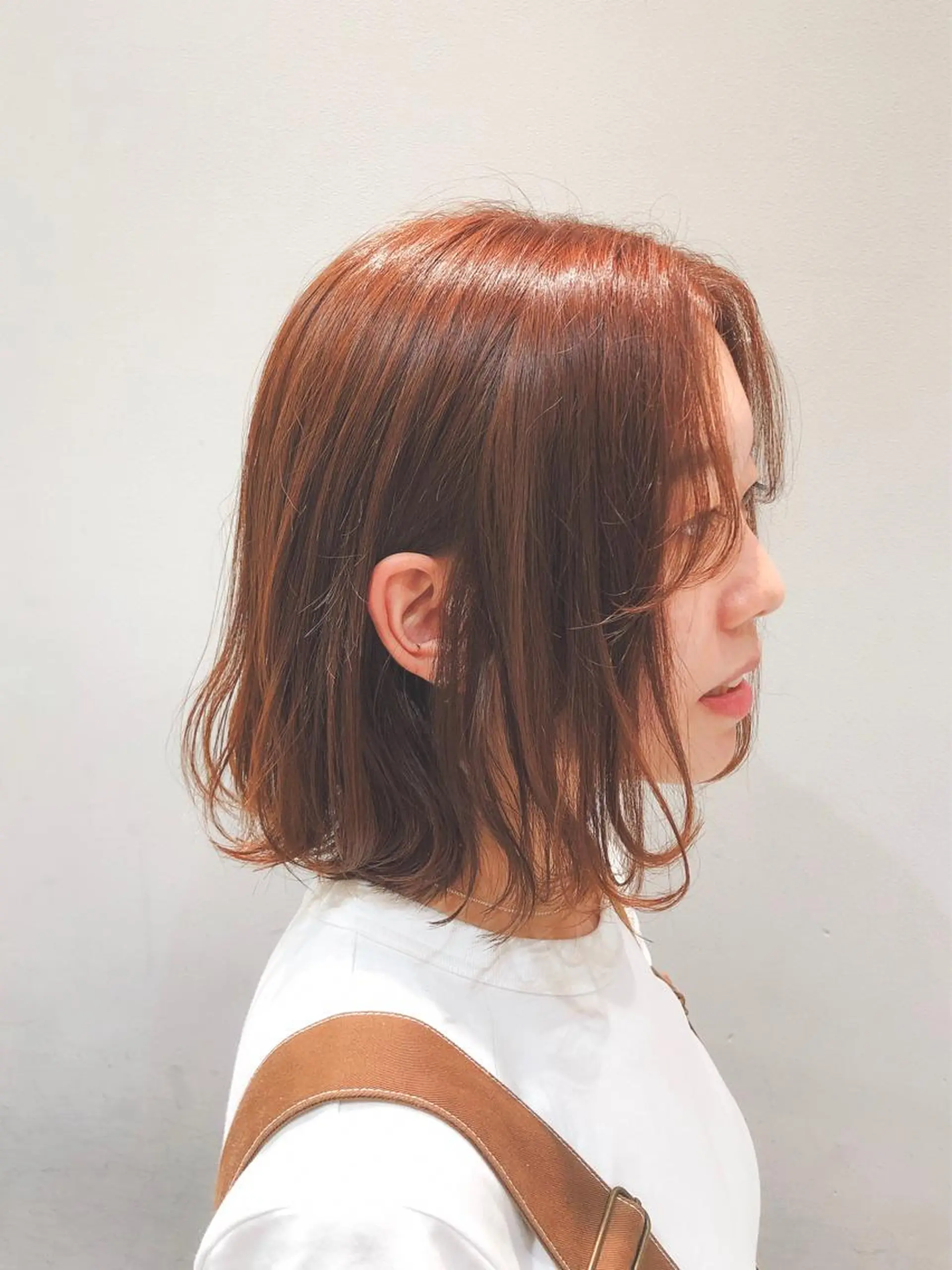 ミディアム カット ヘアカラー トリートメント 似合わせ艶髪カラー ❤️ハダユミのヘアスタイル
