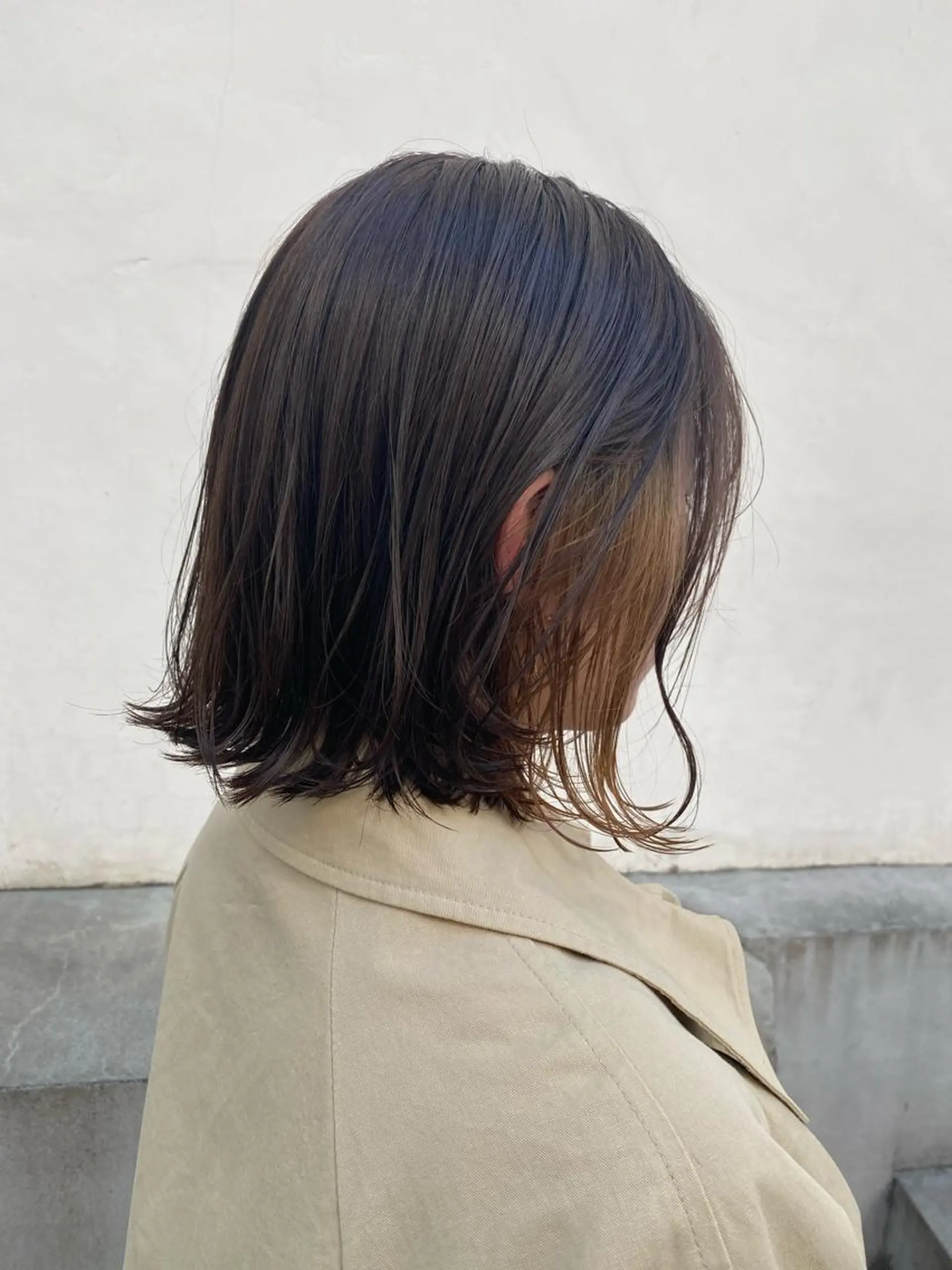 ショート カラー salowin三丁目所属・🟩ベージュ/ショー ト/ボブ🟩タカモリのヘアスタイル
