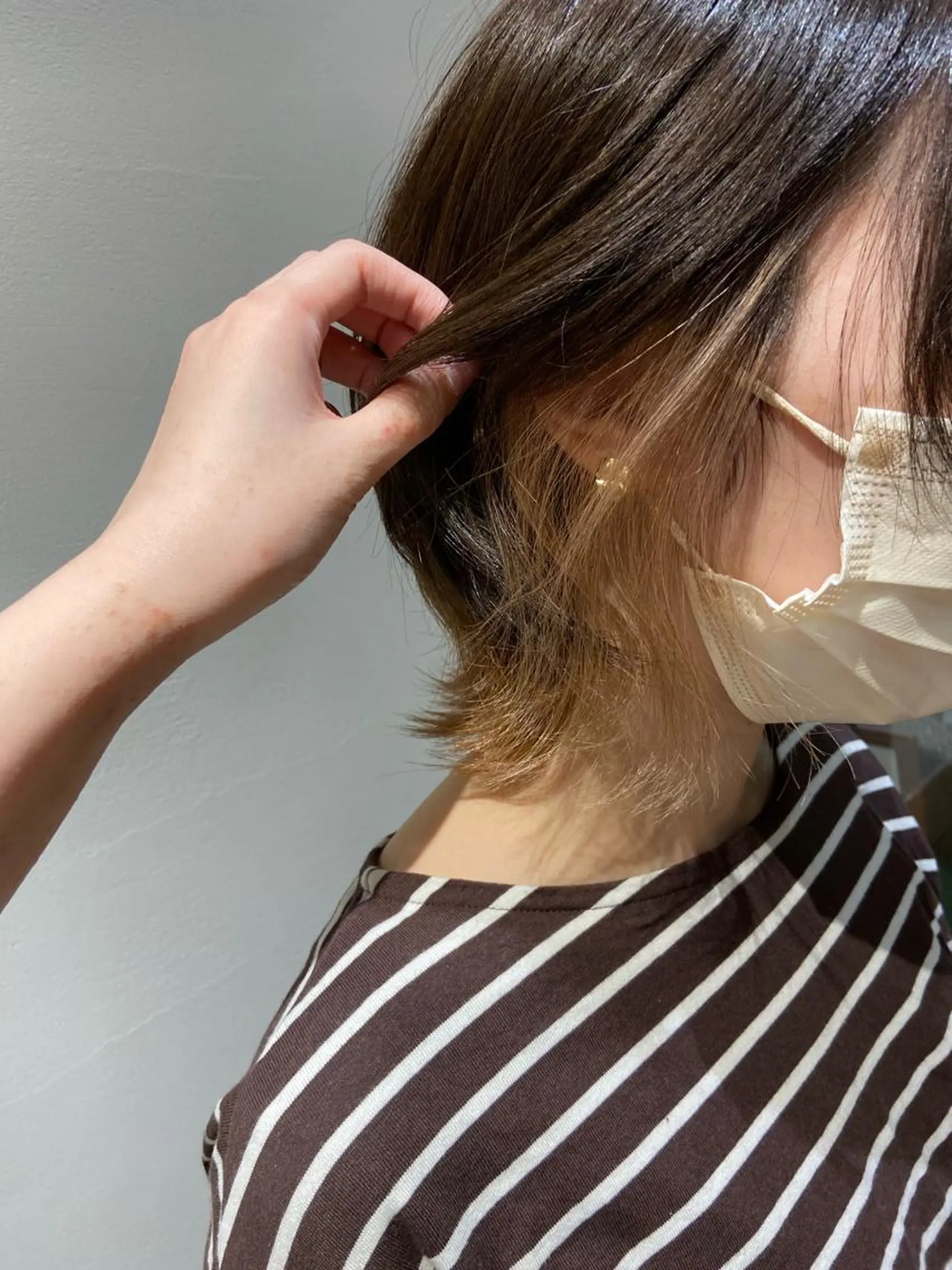 ショート カラー カット 津田 七美希のヘアスタイル