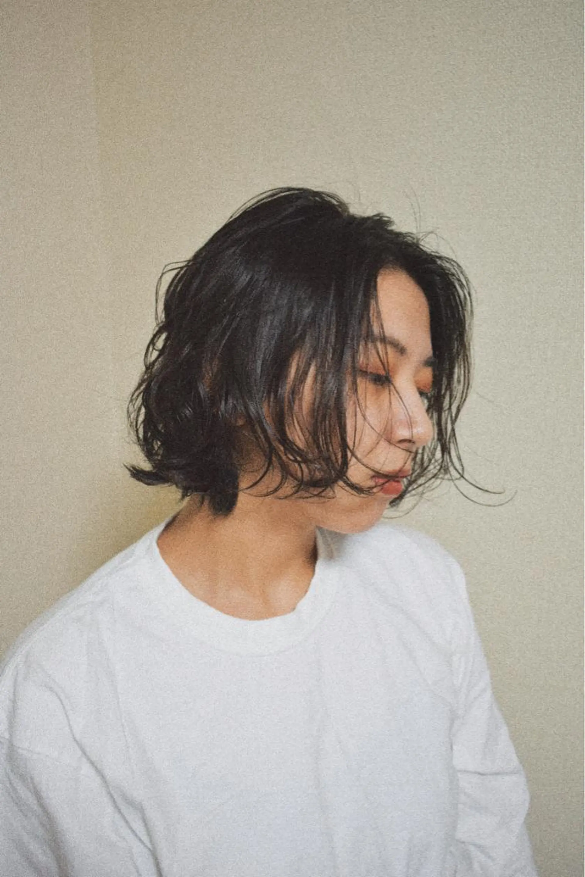 ミディアム パーマ カット パーマ __ みずきのヘアスタイル