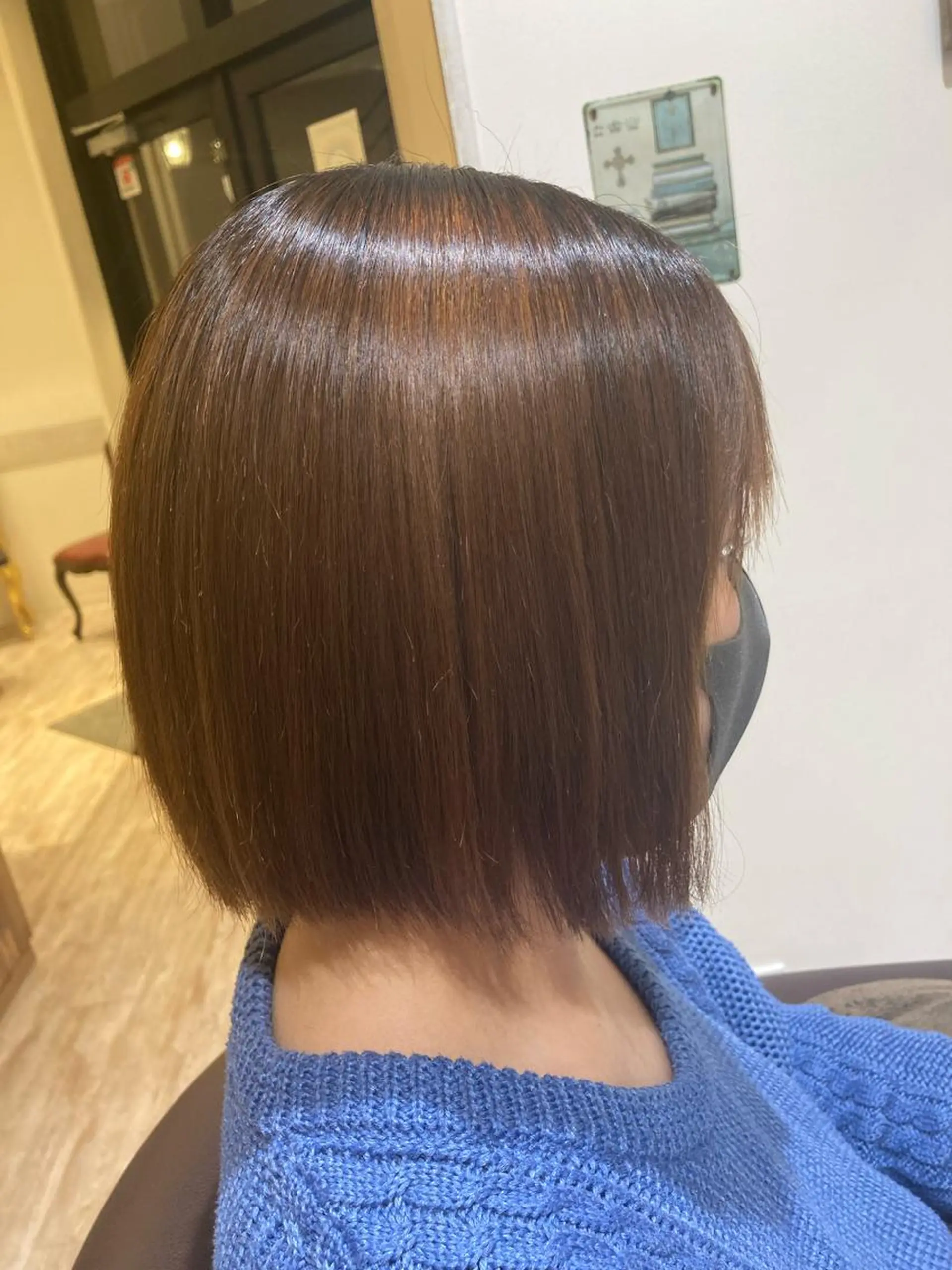 ショート ボブ 縮毛矯正 佐藤 睦月のヘアスタイル