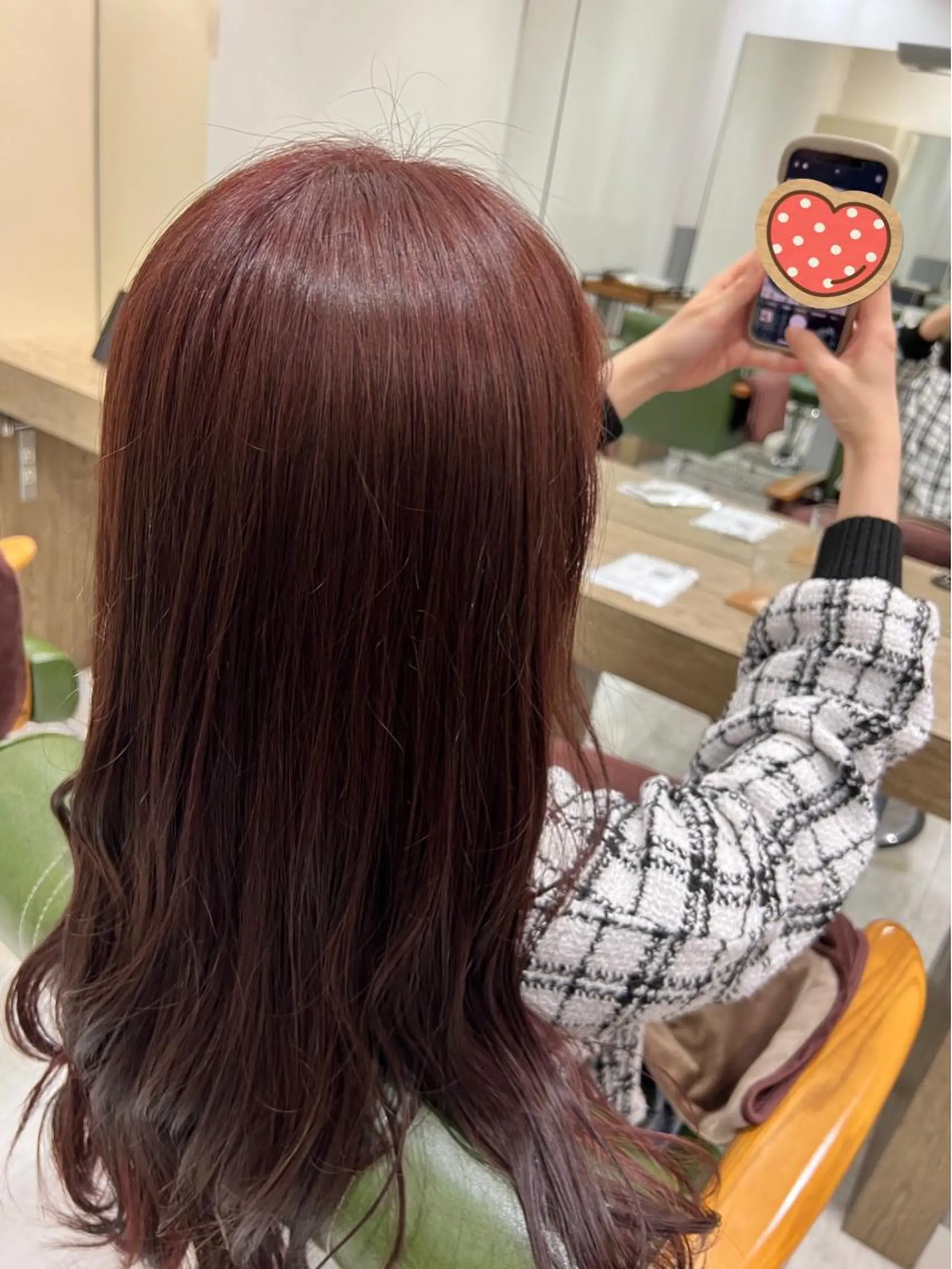 ロング カラー ヘアアレンジ ブラウンカラー ピンクカラー ピンクブラウン Hair & Beauty the B 岡崎店所属・山口 安美のヘアスタイル